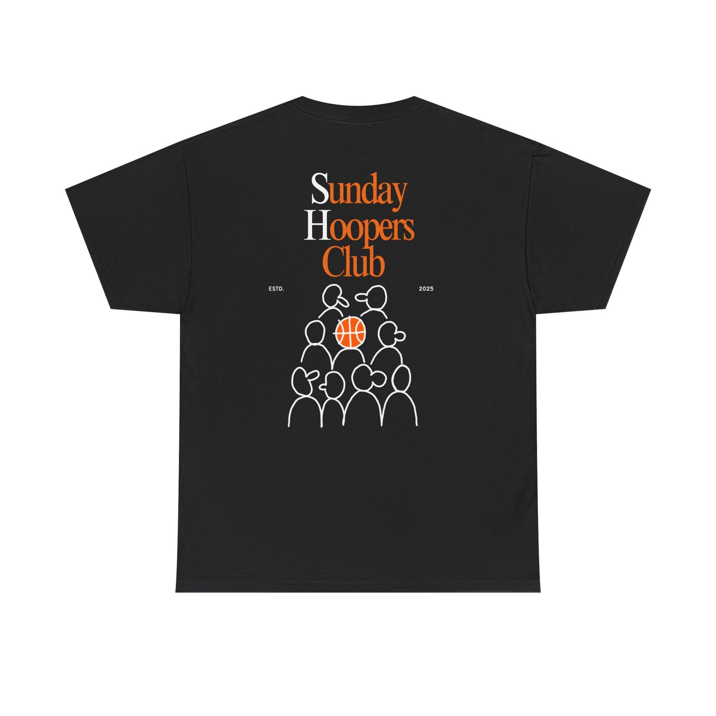 "Sunday Hoopers Club" Tee, Unisex Cotton Tee, Casual Everyday Wear