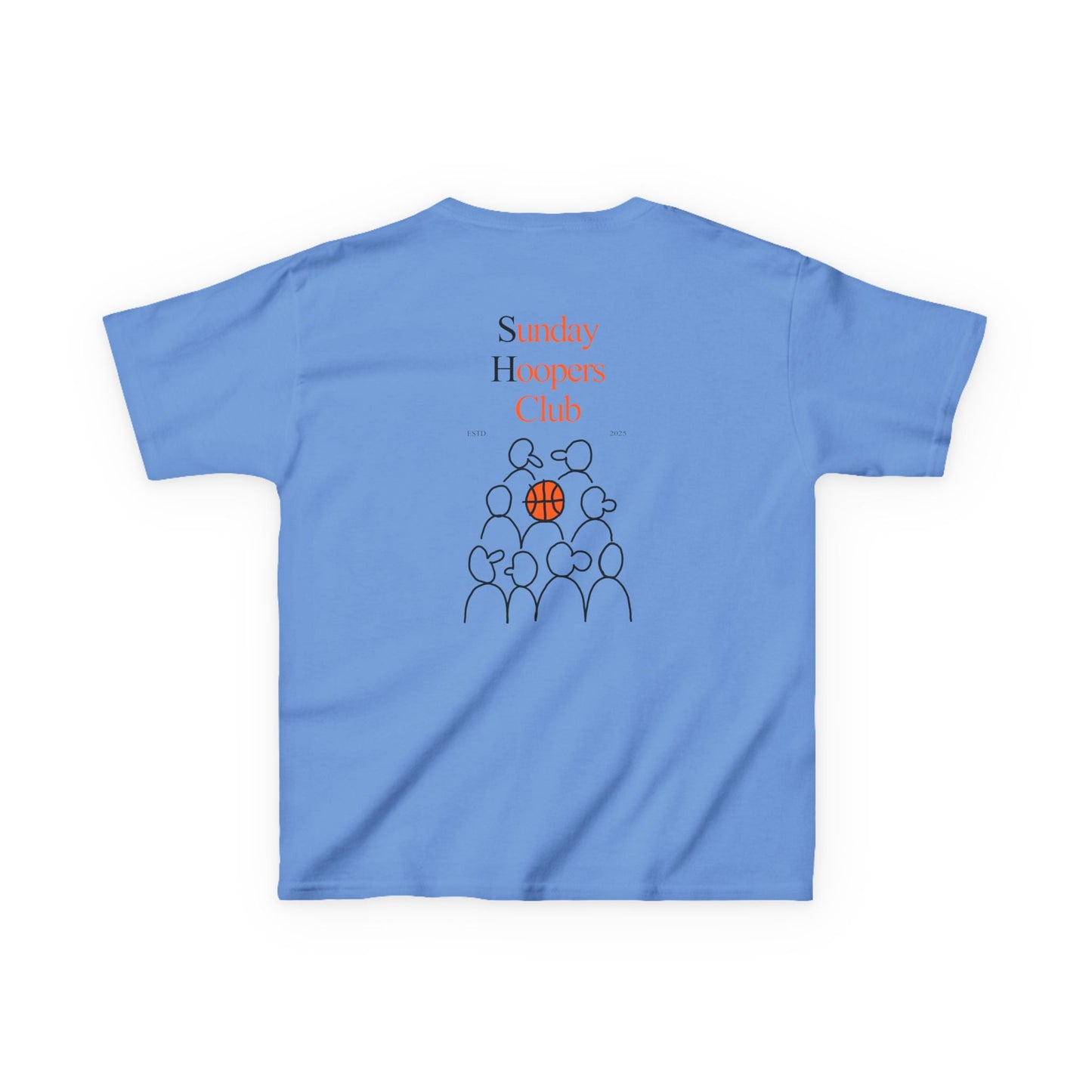 Kids "Sunday Hoopers Club" Tee, Unisex Cotton Tee, Casual Everyday Wear