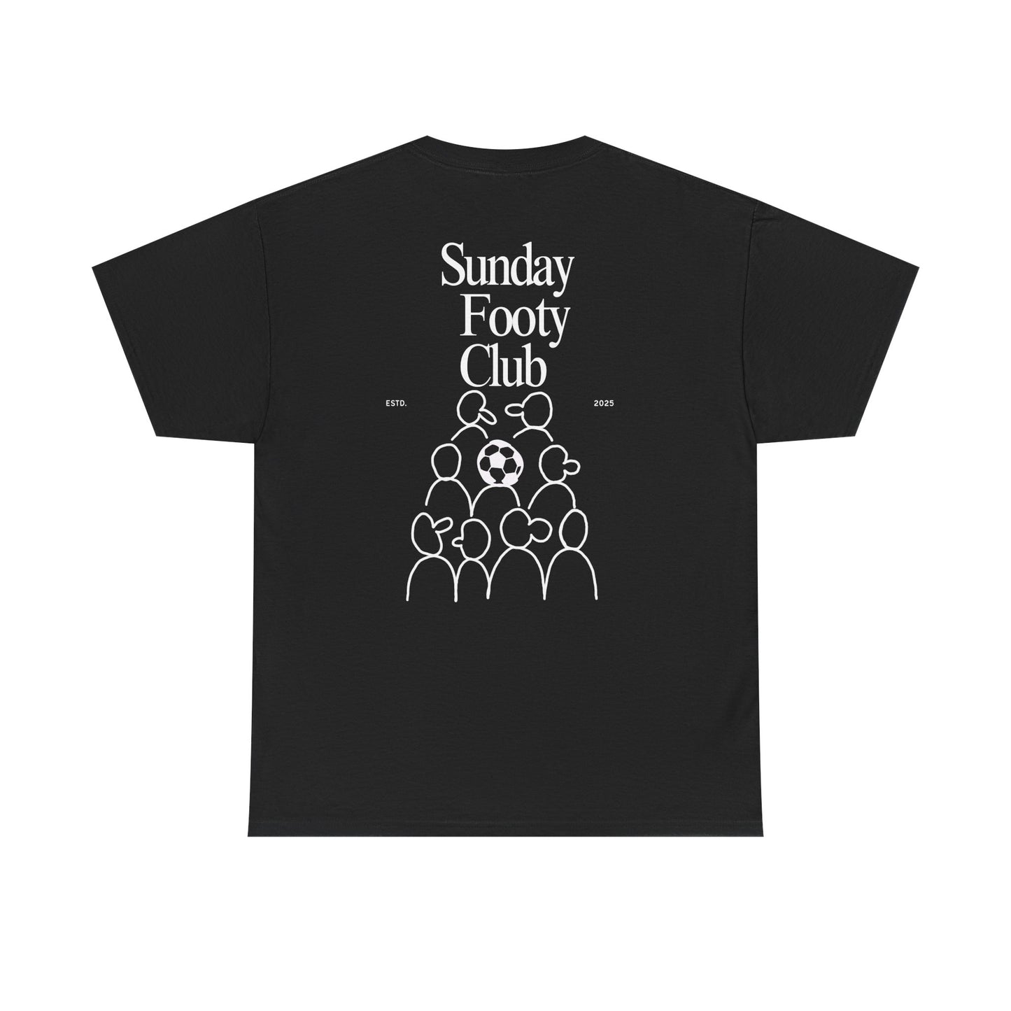 Sunday Footy Club Tee, Unisex Cotton Tee, Casual Everyday Wear