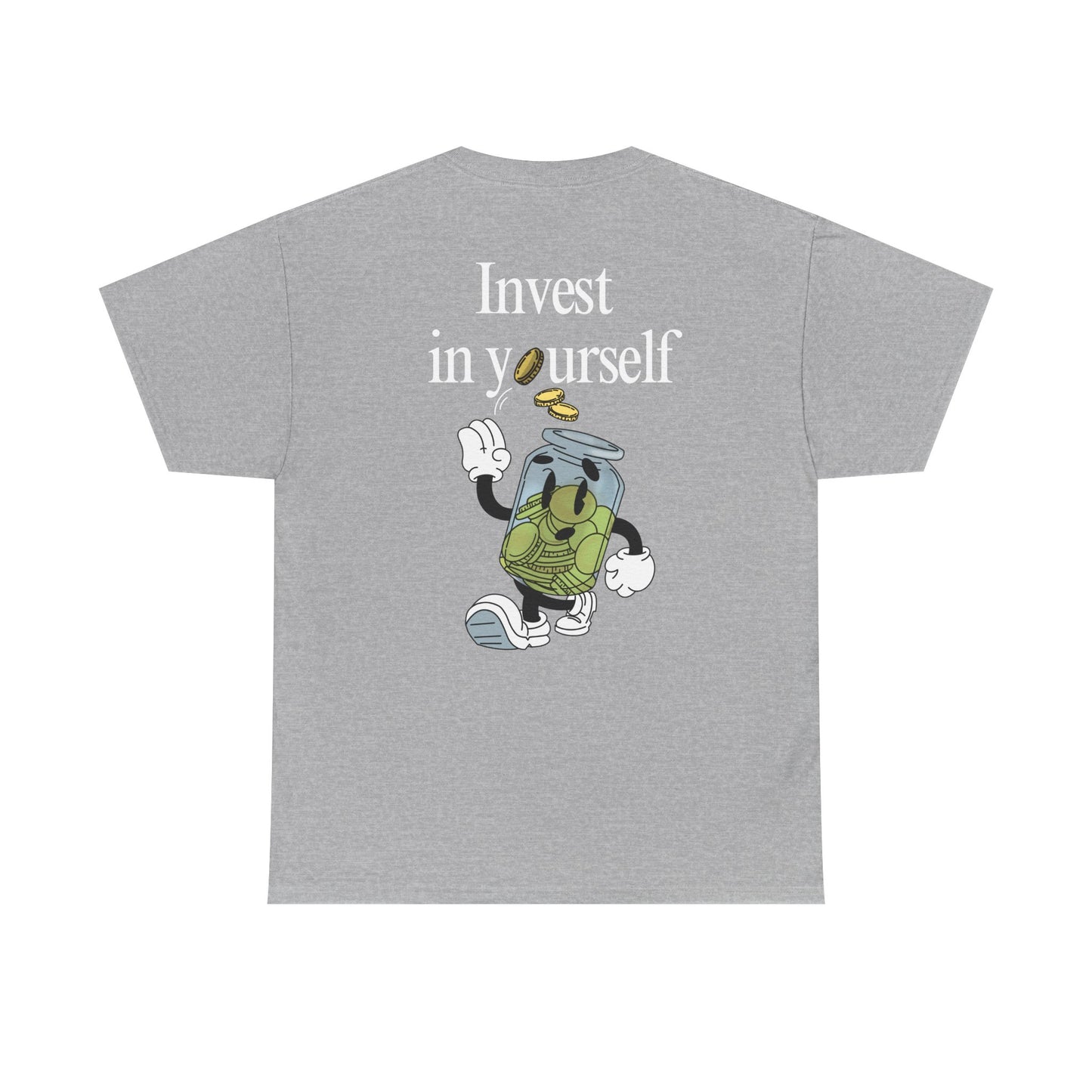 "Invest in Yourself" Tee, Unisex Cotton Tee, Casual Everyday Wear