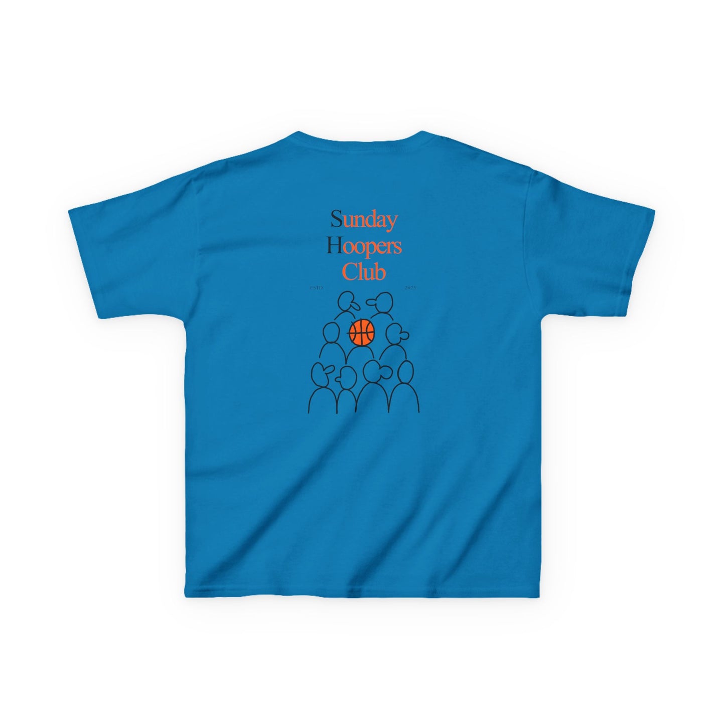 Kids "Sunday Hoopers Club" Tee, Unisex Cotton Tee, Casual Everyday Wear