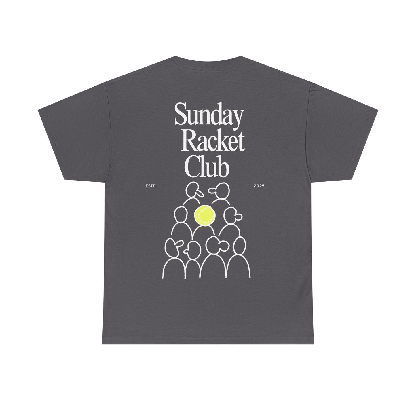 Sunday Racket Club Tee, Unisex Cotton Tee, Casual Everyday Wear