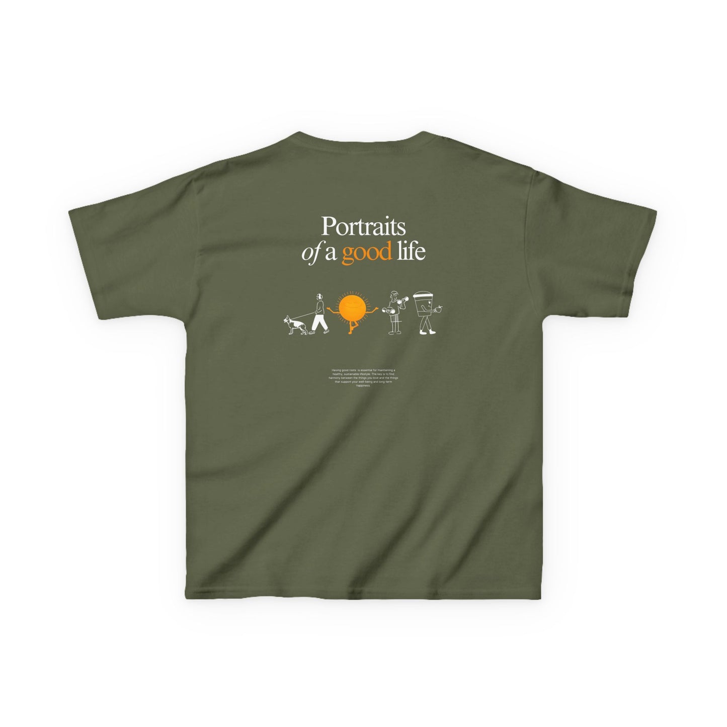 Kids "Portraits of a Good Life" Tee, Unisex Cotton Tee, Casual Everyday Wear