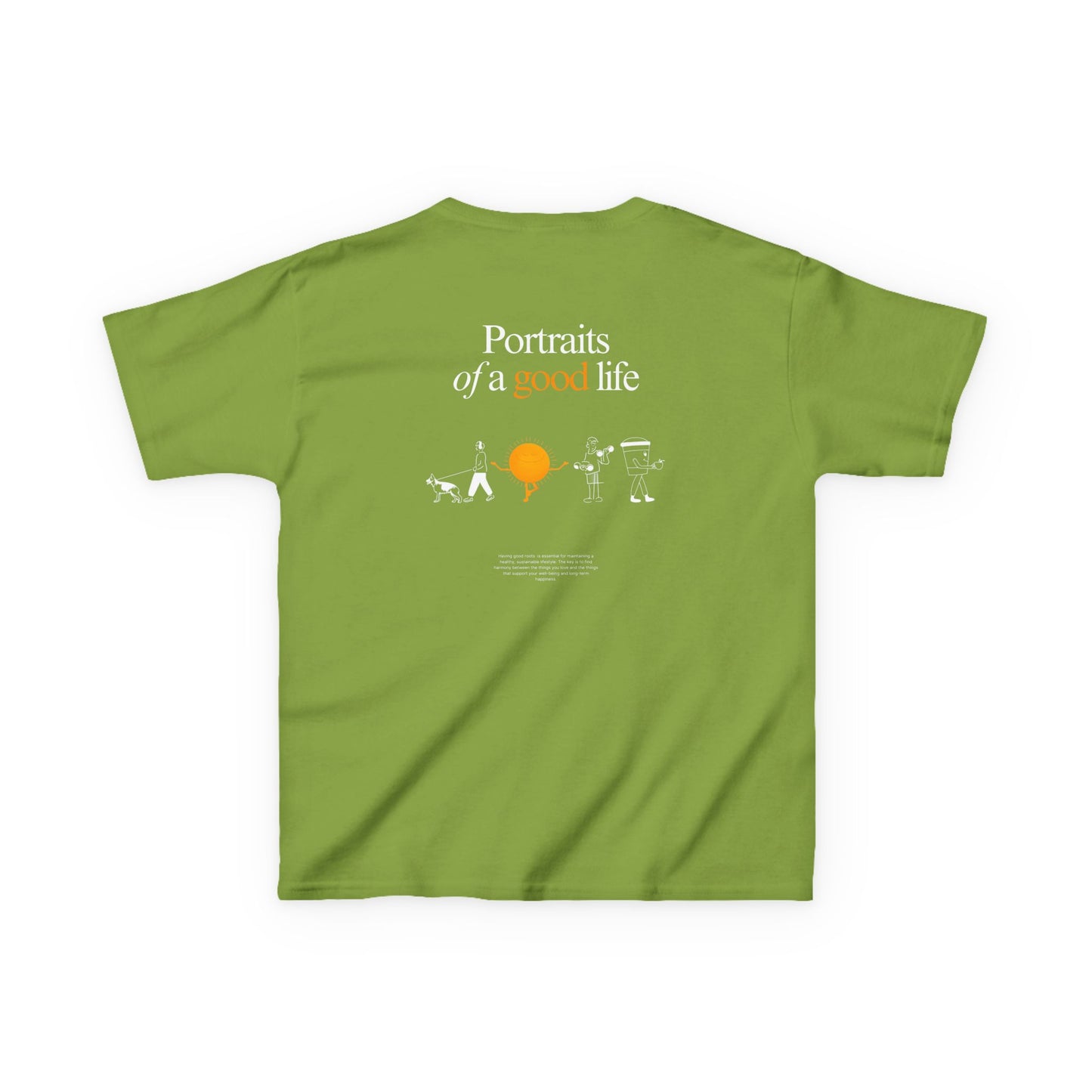 Kids "Portraits of a Good Life" Tee, Unisex Cotton Tee, Casual Everyday Wear