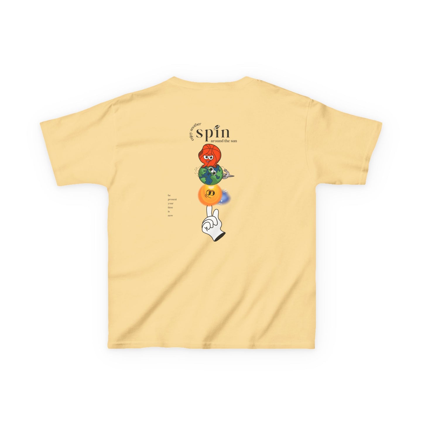 Kids "Be Present" Tee, Unisex Cotton Tee, Casual Everyday Wear