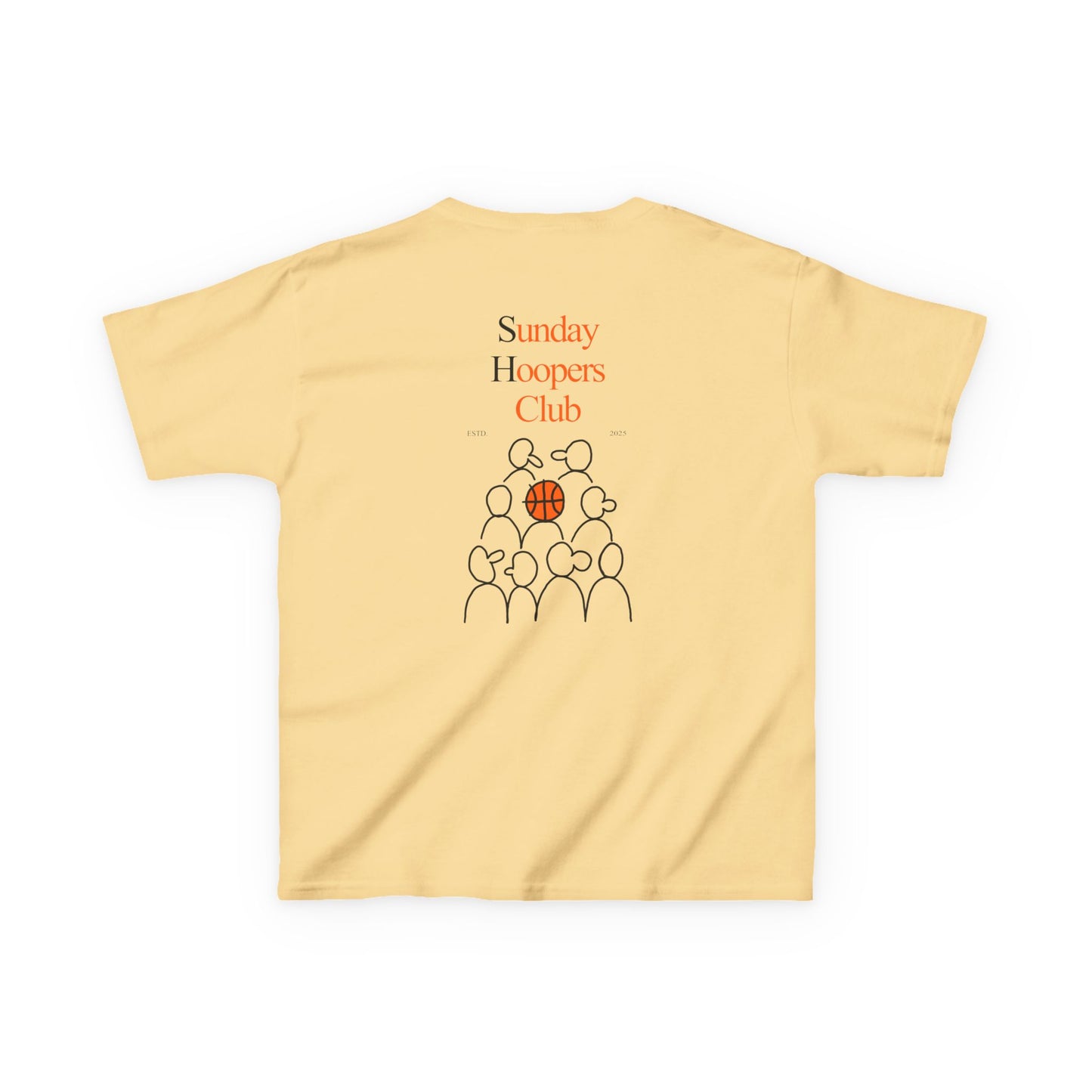 Kids "Sunday Hoopers Club" Tee, Unisex Cotton Tee, Casual Everyday Wear