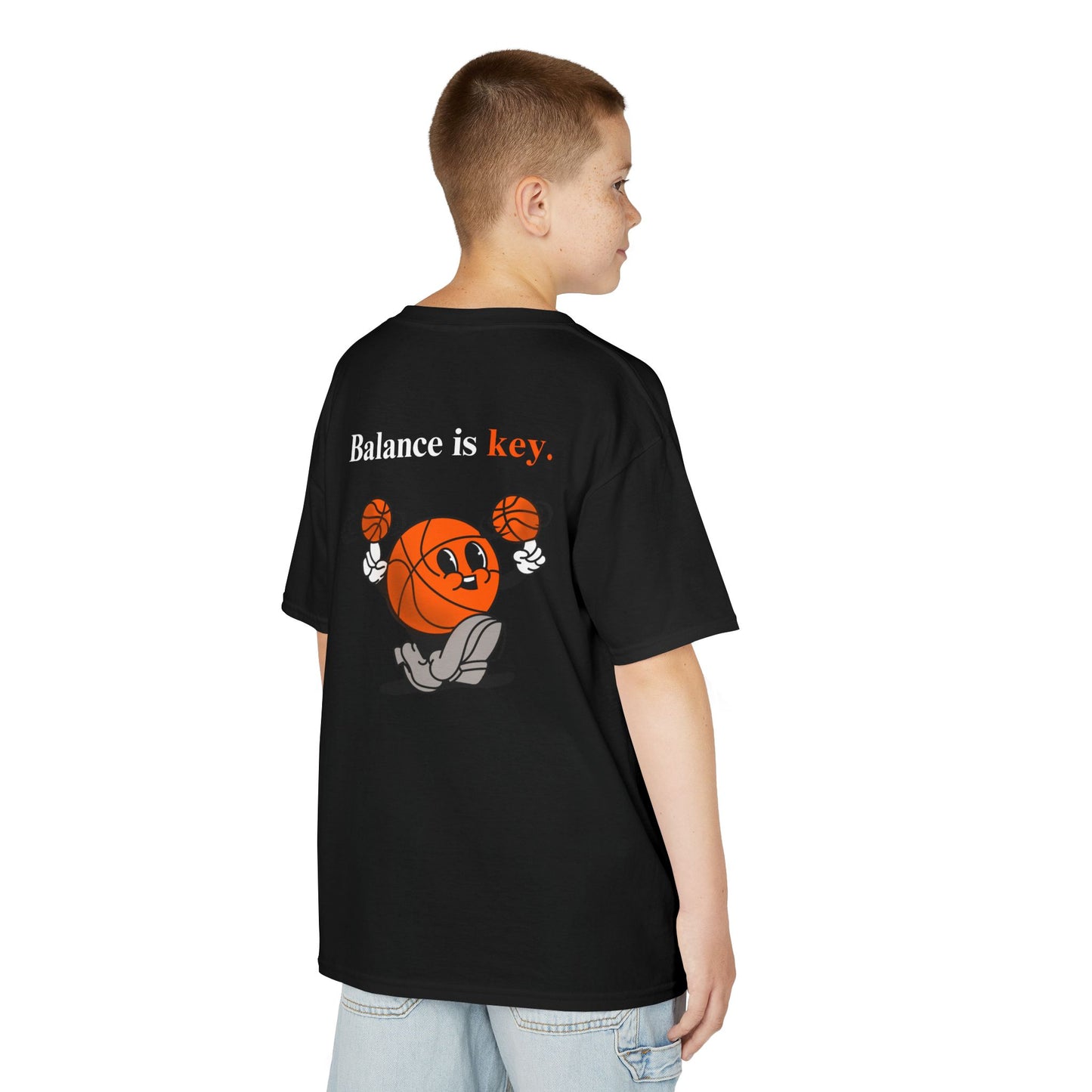 Kids "Balance is Key" Tee, Unisex Cotton Tee, Casual Everyday Wear