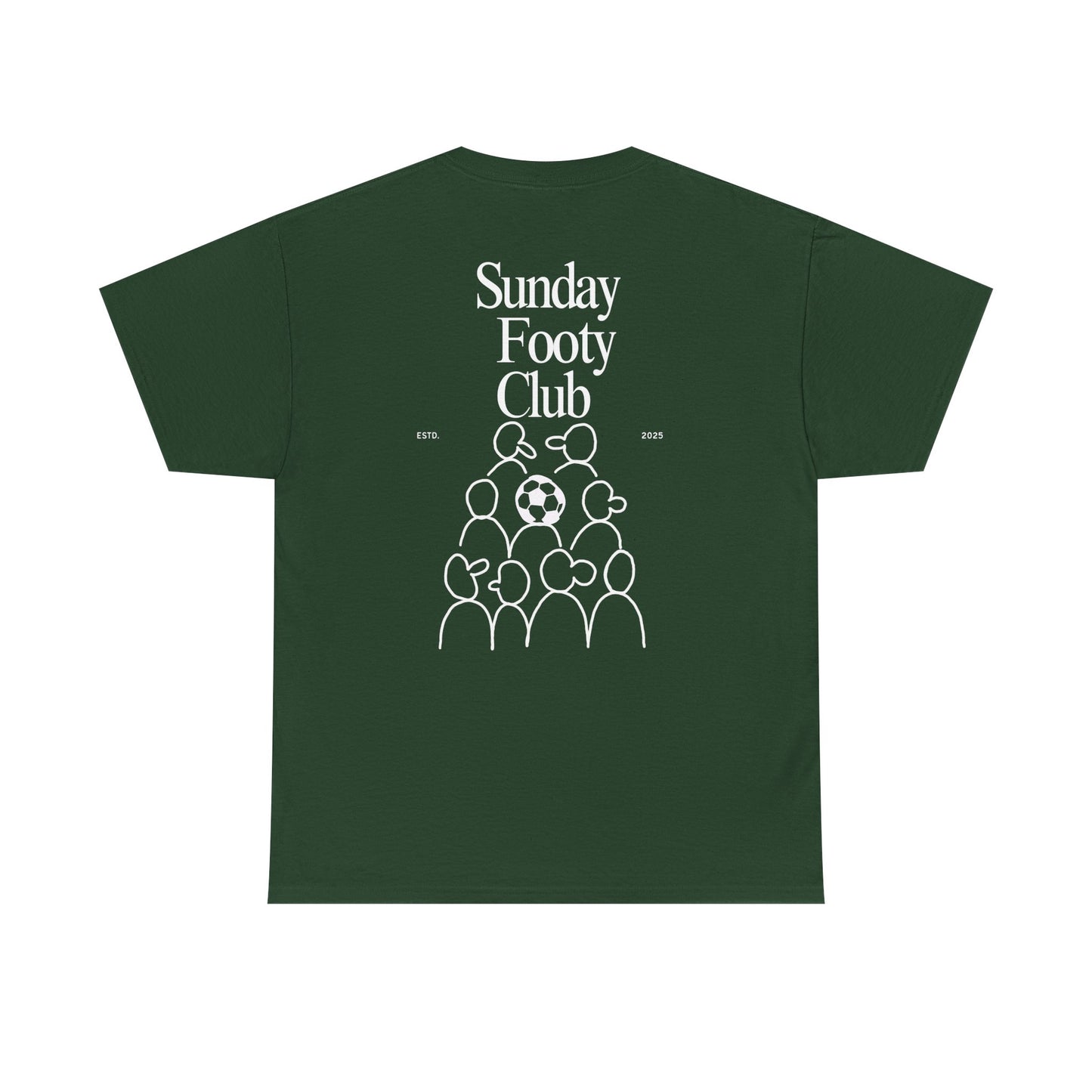 Sunday Footy Club Tee, Unisex Cotton Tee, Casual Everyday Wear