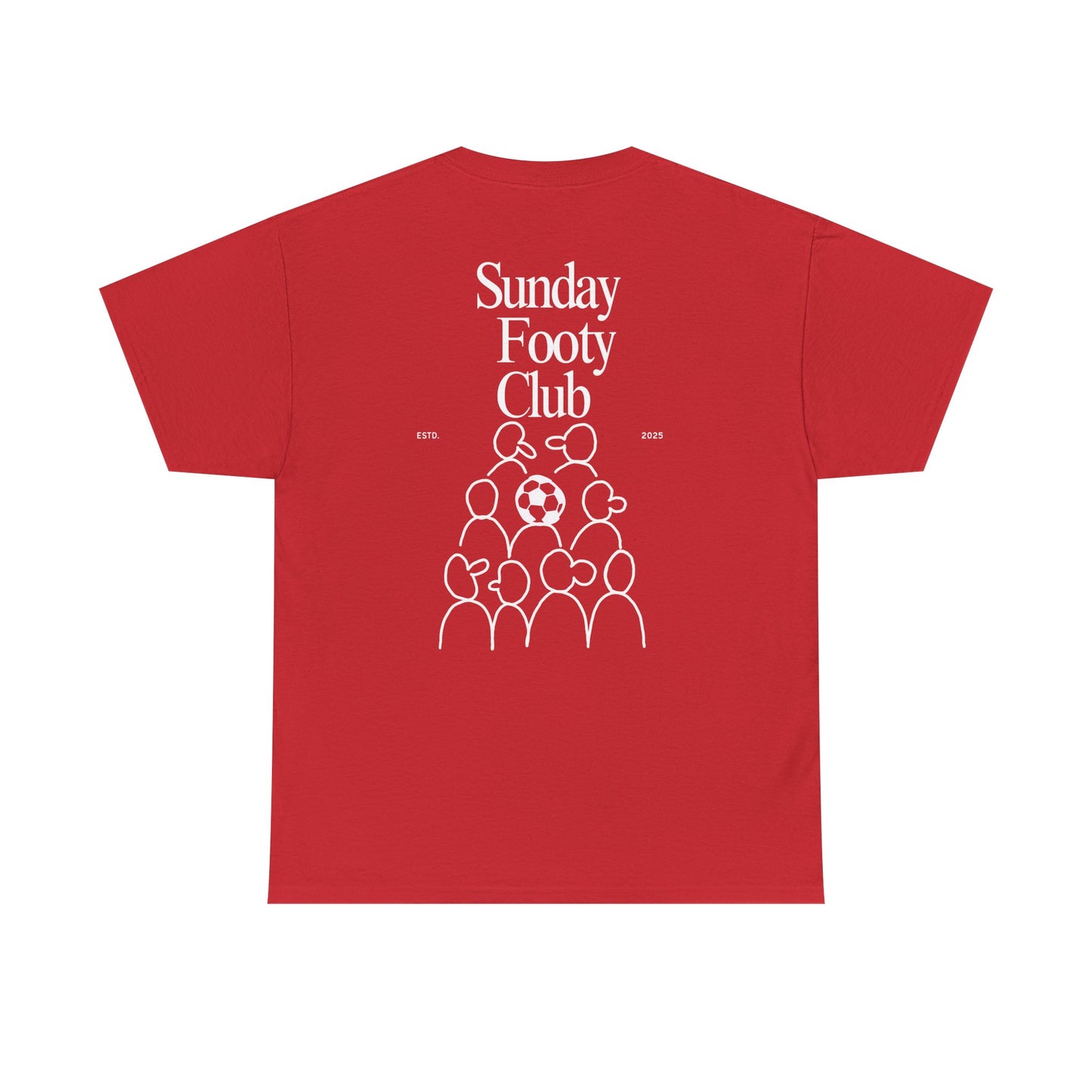 Sunday Footy Club Tee, Unisex Cotton Tee, Casual Everyday Wear