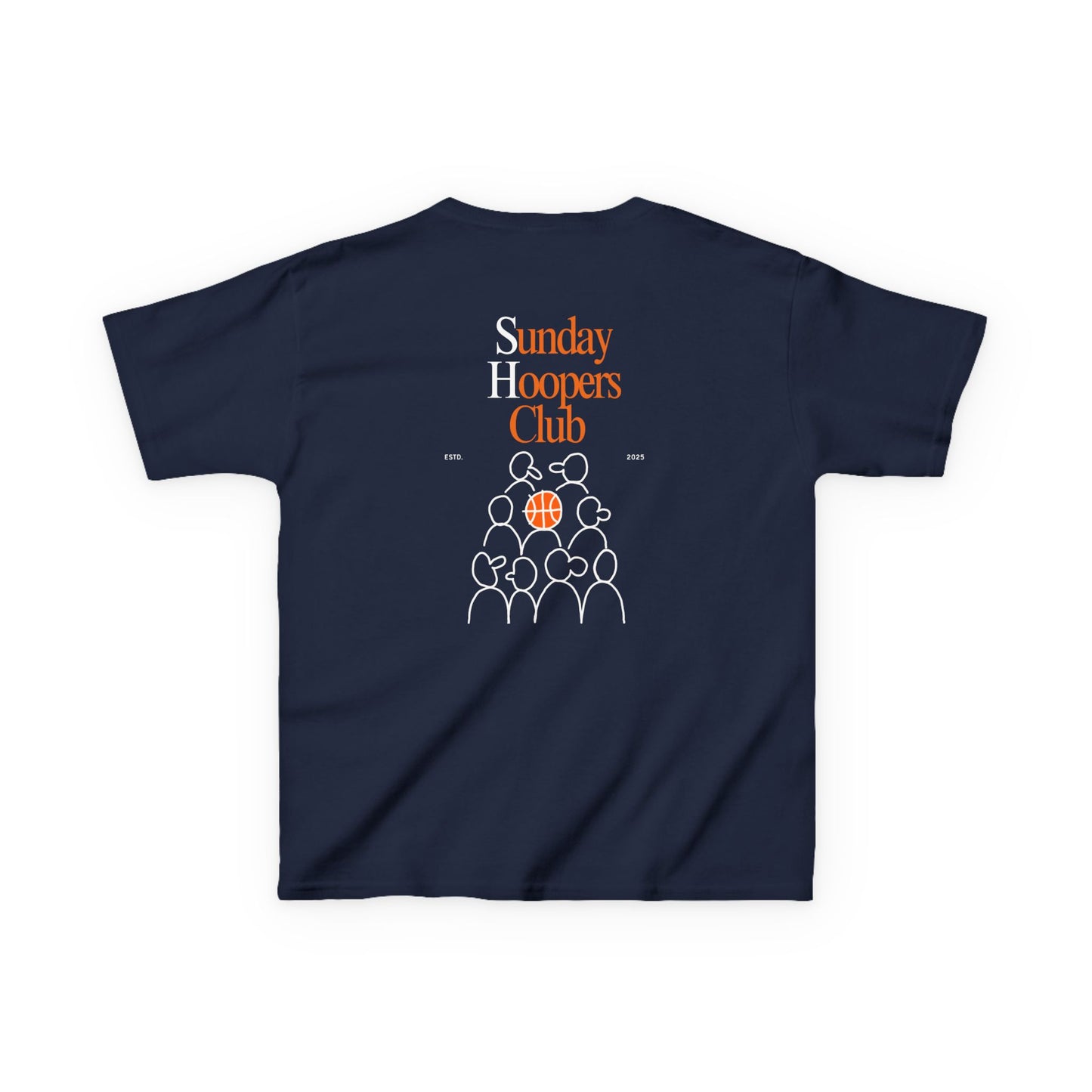Kids "Sunday Hoopers Club" Tee, Unisex Cotton Tee, Casual Everyday Wear