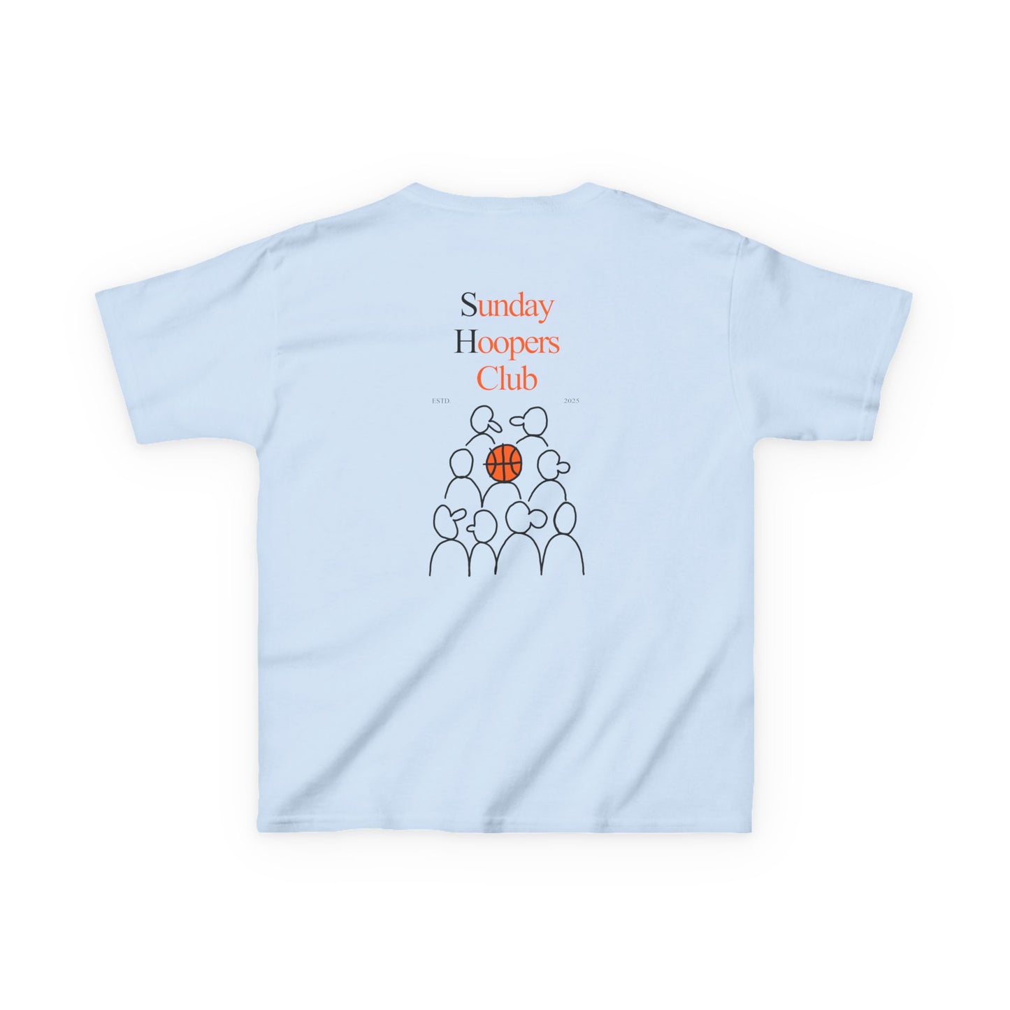 Kids "Sunday Hoopers Club" Tee, Unisex Cotton Tee, Casual Everyday Wear