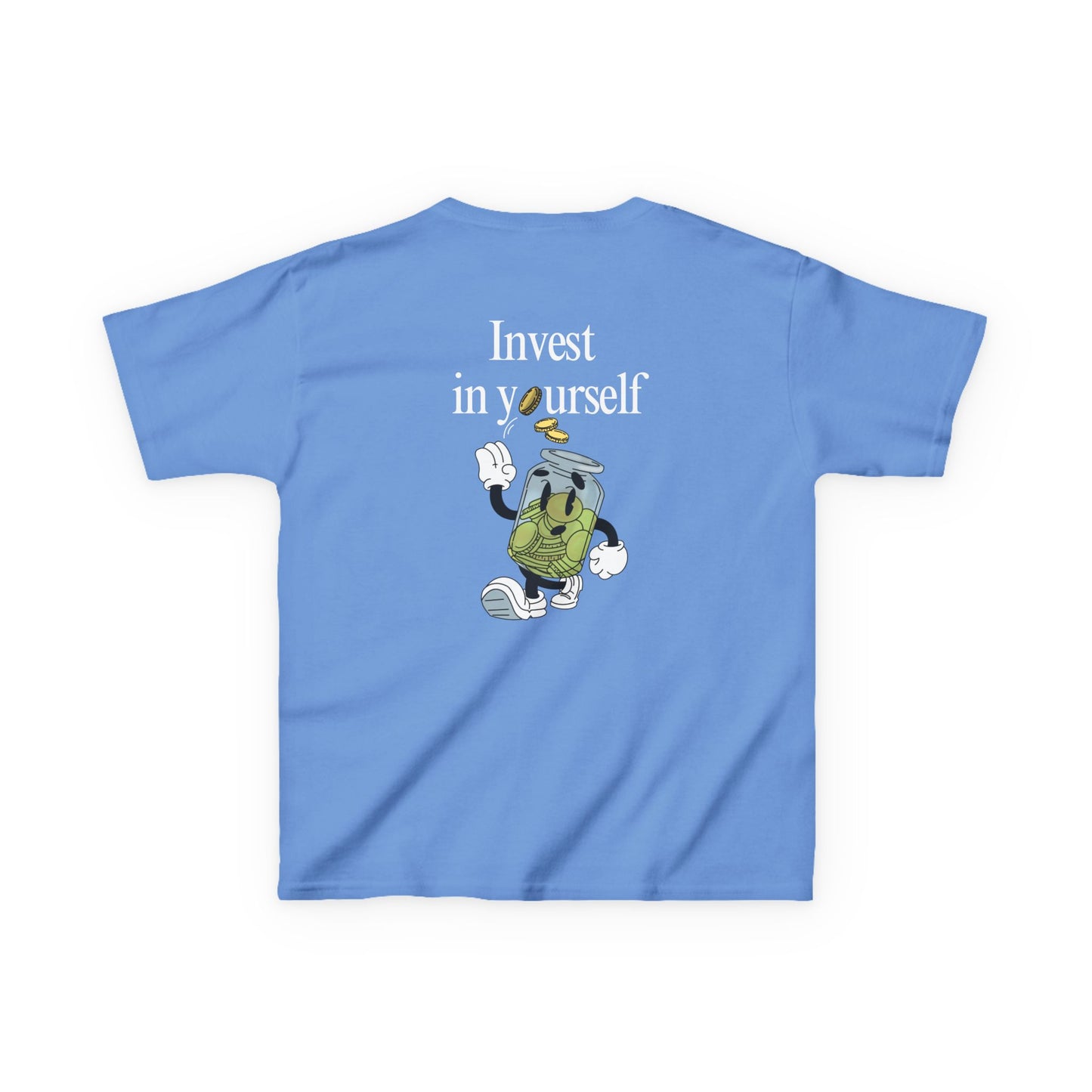 Kids "Invest in Yourself" Tee, Unisex Cotton Tee, Casual Everyday Wear