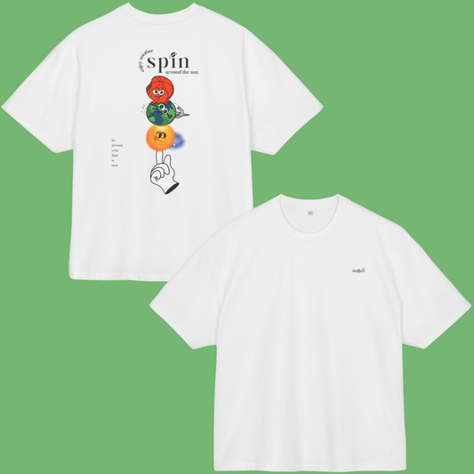 "Be Present" Unisex Ultra Heavy Oversized Cotton Box Tee