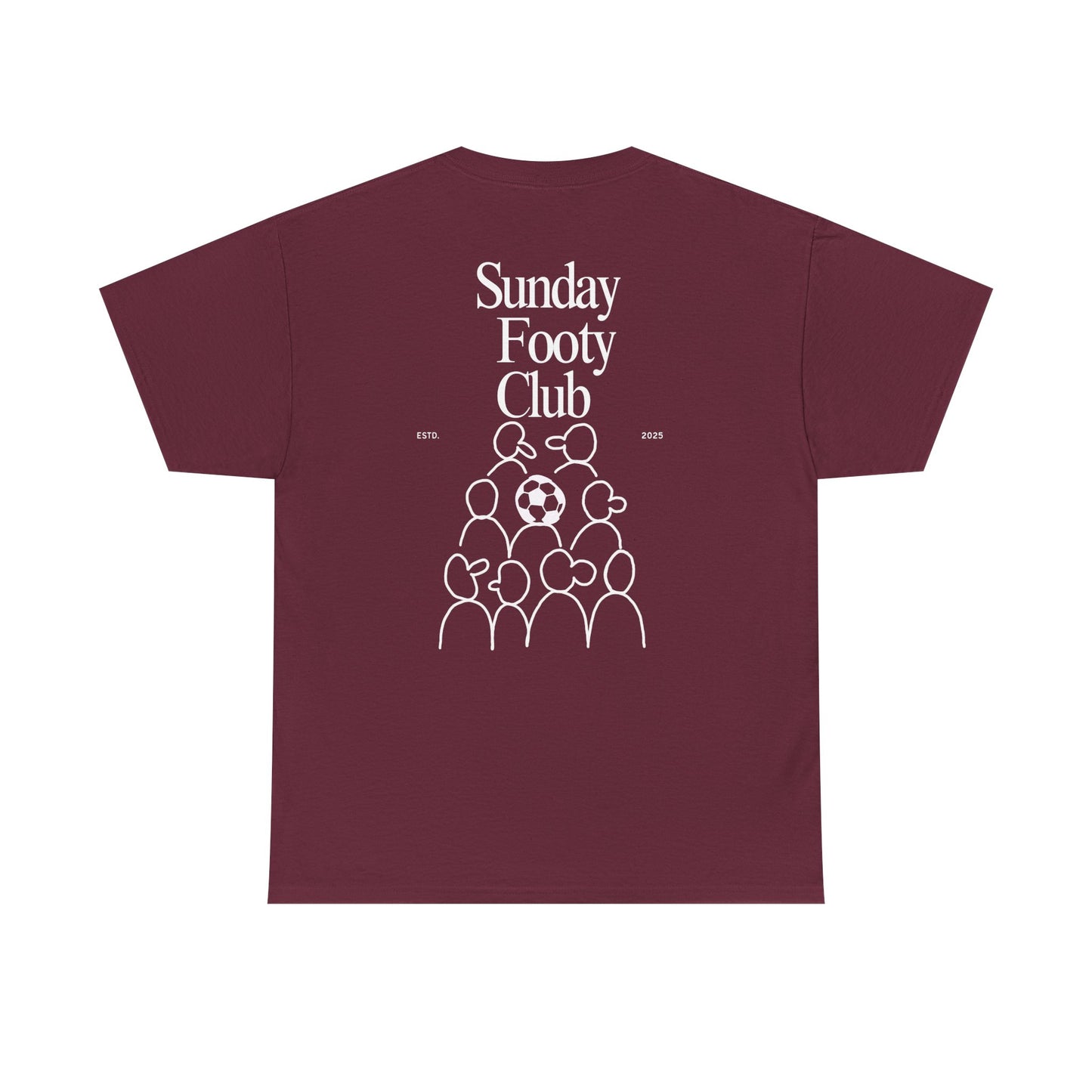 Sunday Footy Club Tee, Unisex Cotton Tee, Casual Everyday Wear