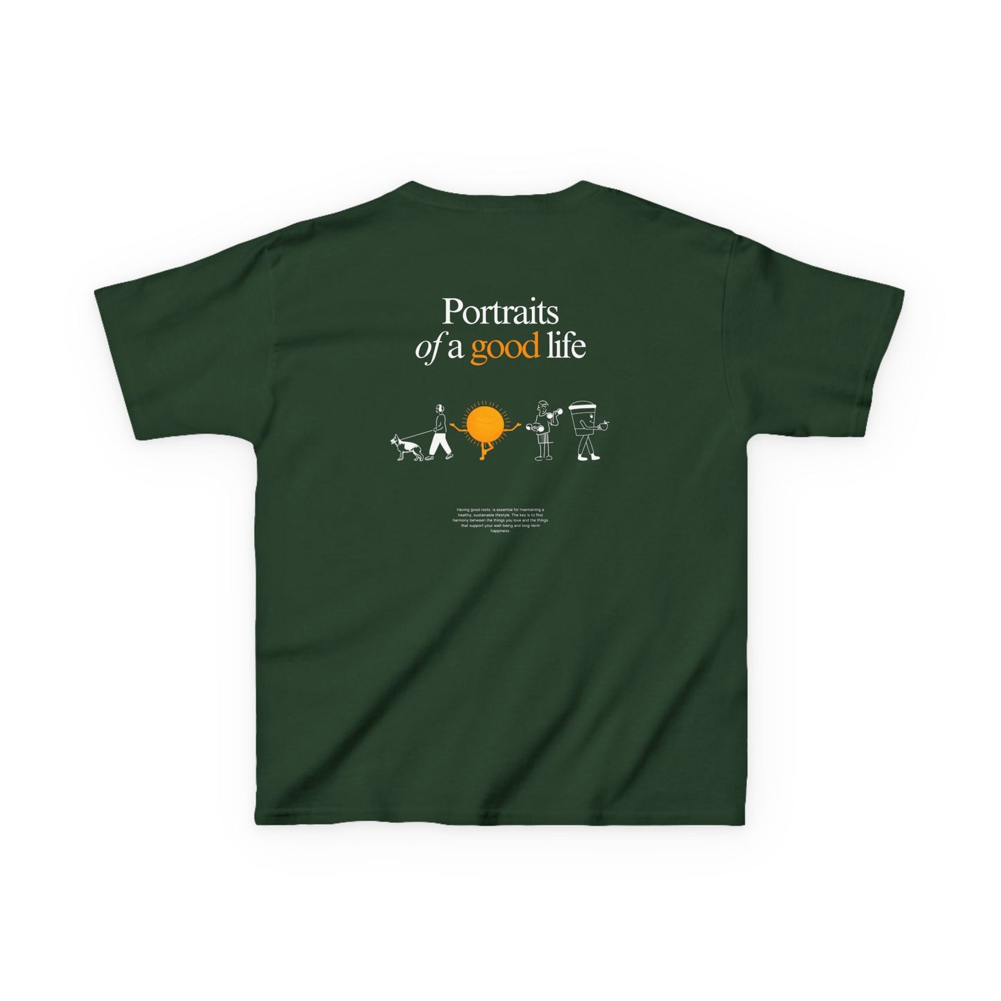 Kids "Portraits of a Good Life" Tee, Unisex Cotton Tee, Casual Everyday Wear