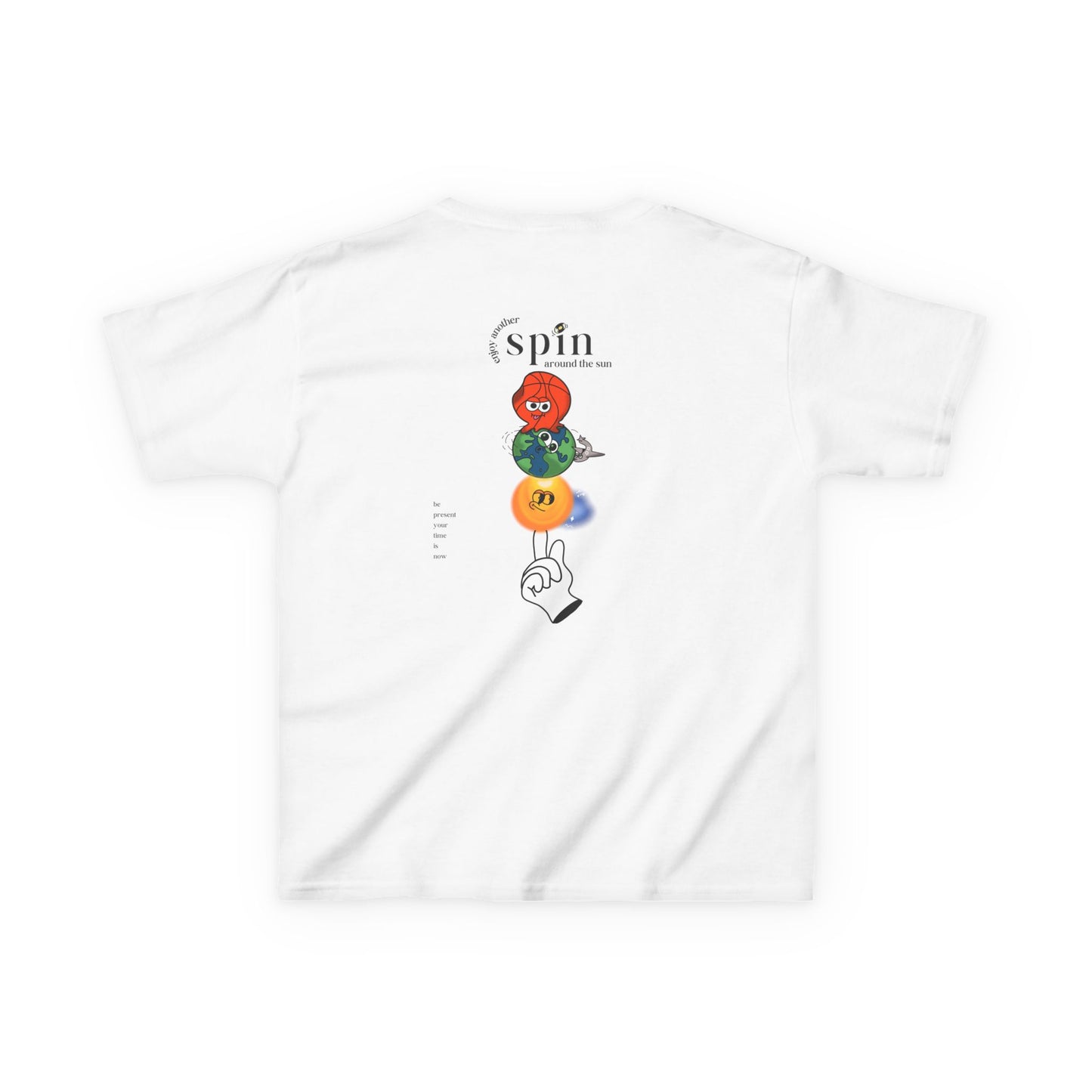Kids "Be Present" Tee, Unisex Cotton Tee, Casual Everyday Wear