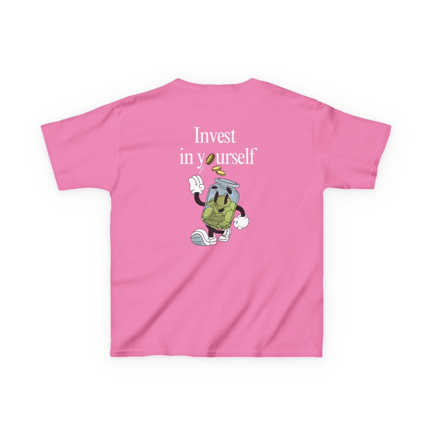 Kids "Invest in Yourself" Tee, Unisex Cotton Tee, Casual Everyday Wear