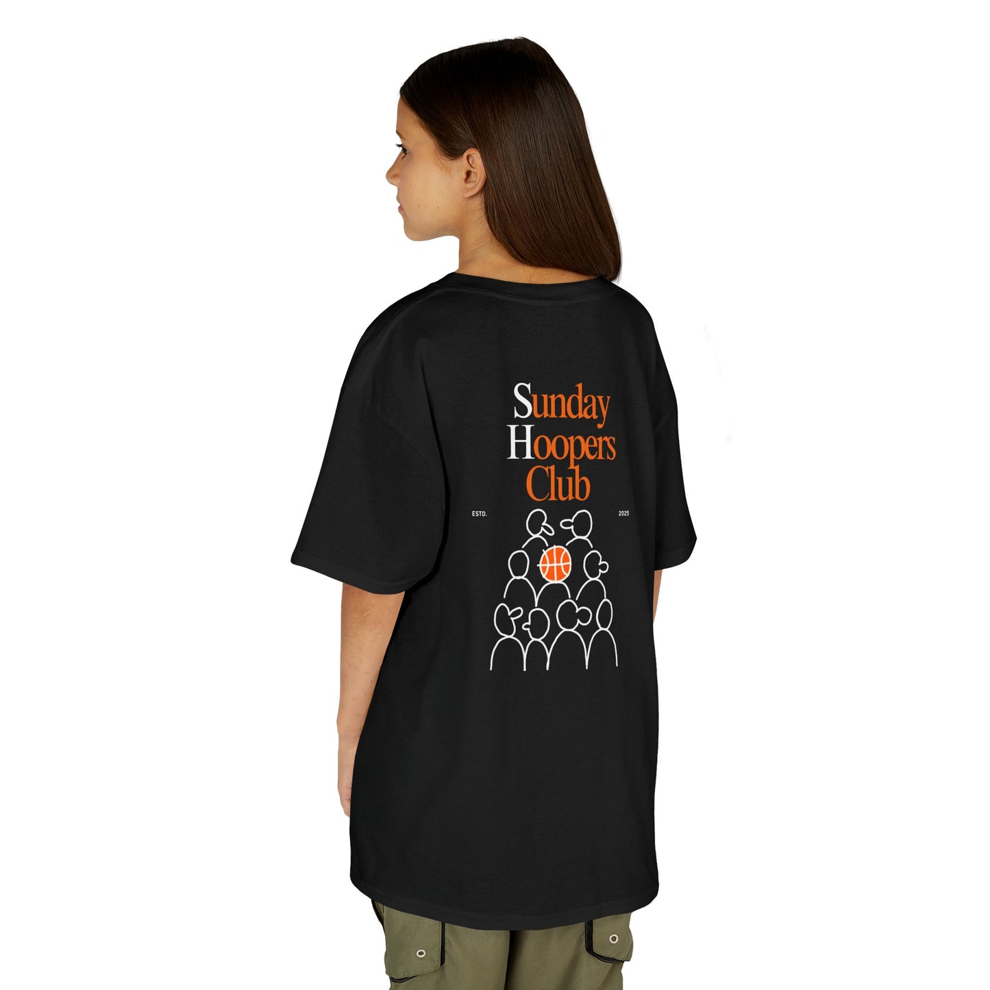 Kids "Sunday Hoopers Club" Tee, Unisex Cotton Tee, Casual Everyday Wear