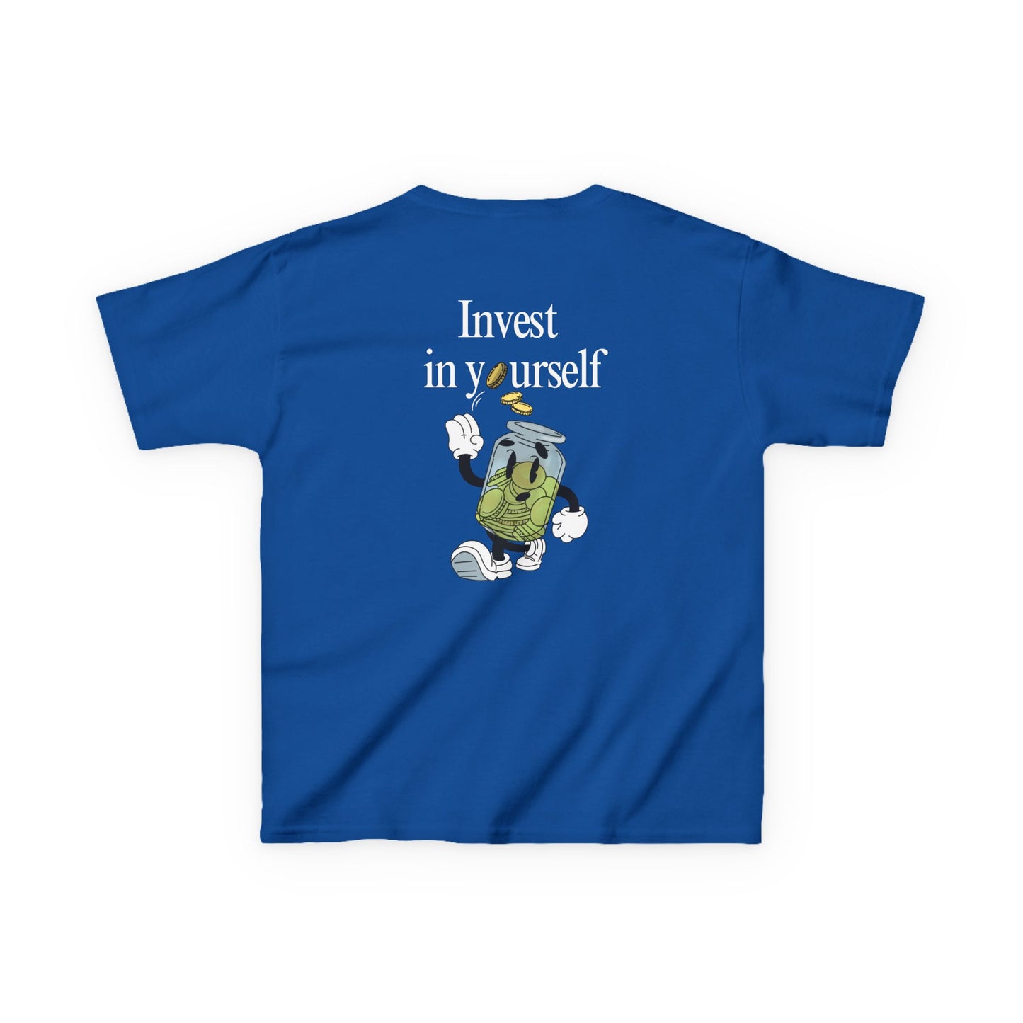Kids "Invest in Yourself" Tee, Unisex Cotton Tee, Casual Everyday Wear