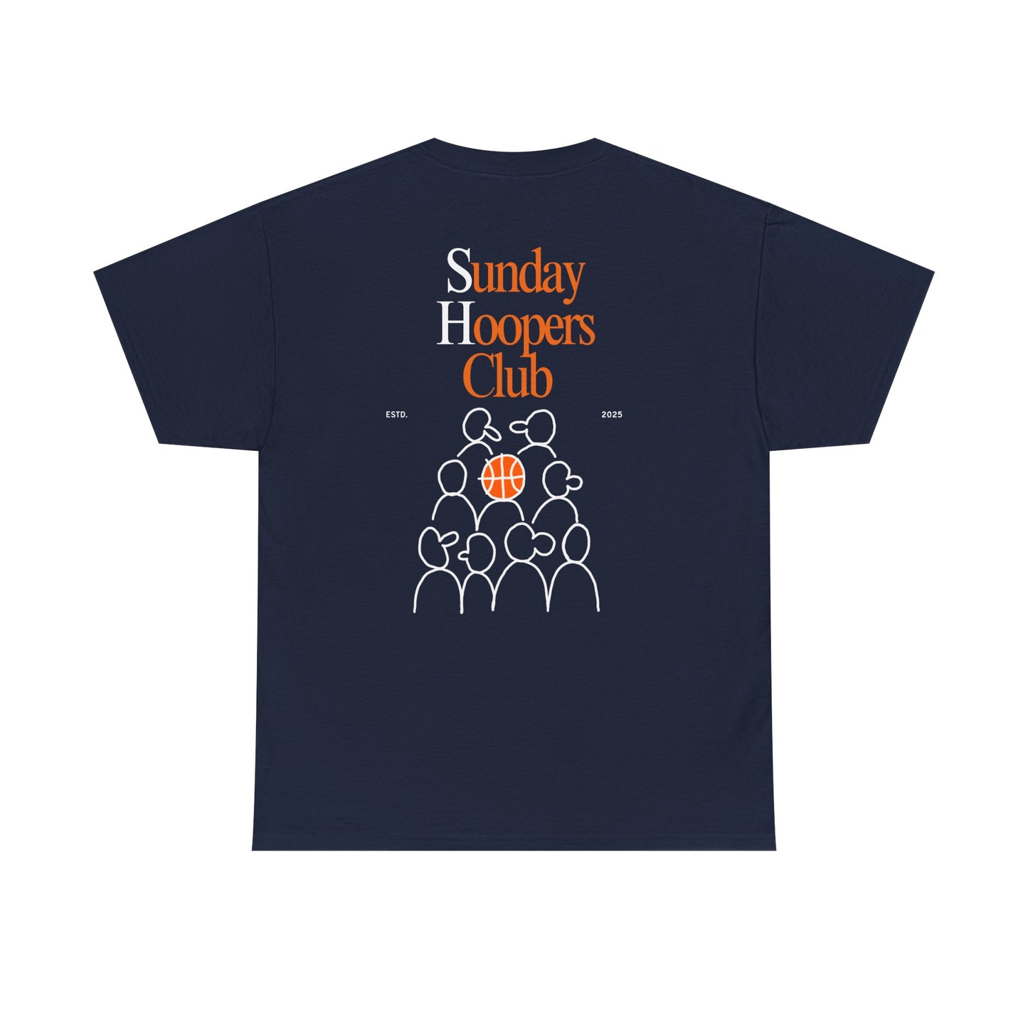 "Sunday Hoopers Club" Tee, Unisex Cotton Tee, Casual Everyday Wear