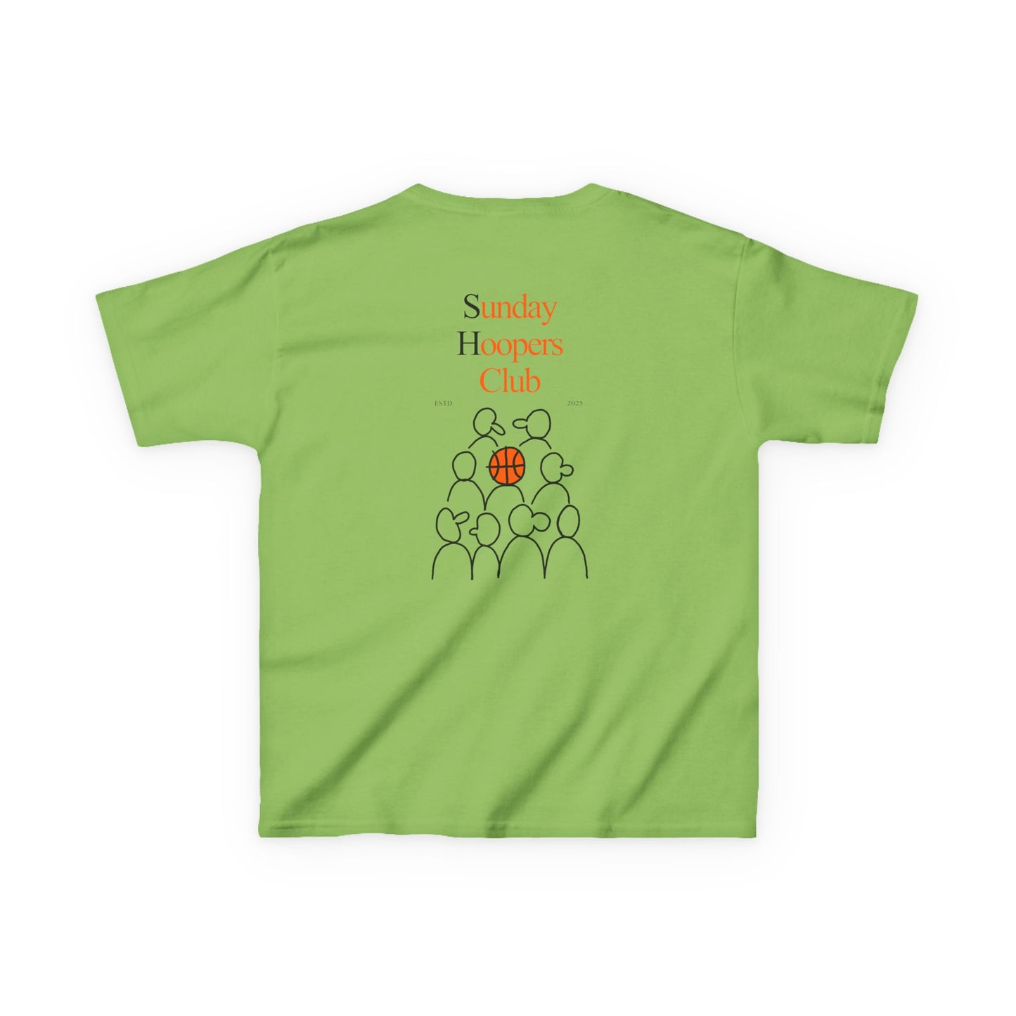 Kids "Sunday Hoopers Club" Tee, Unisex Cotton Tee, Casual Everyday Wear