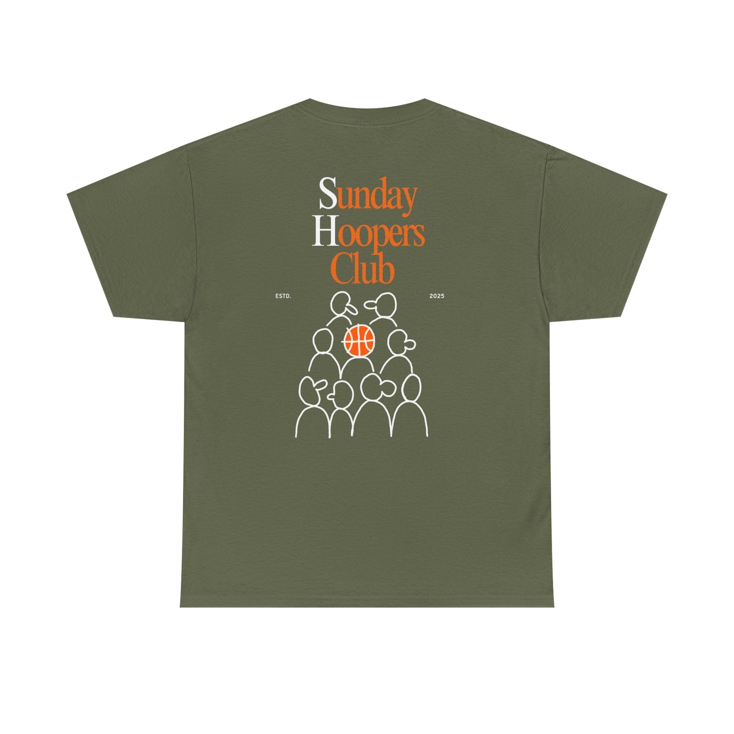 "Sunday Hoopers Club" Tee, Unisex Cotton Tee, Casual Everyday Wear