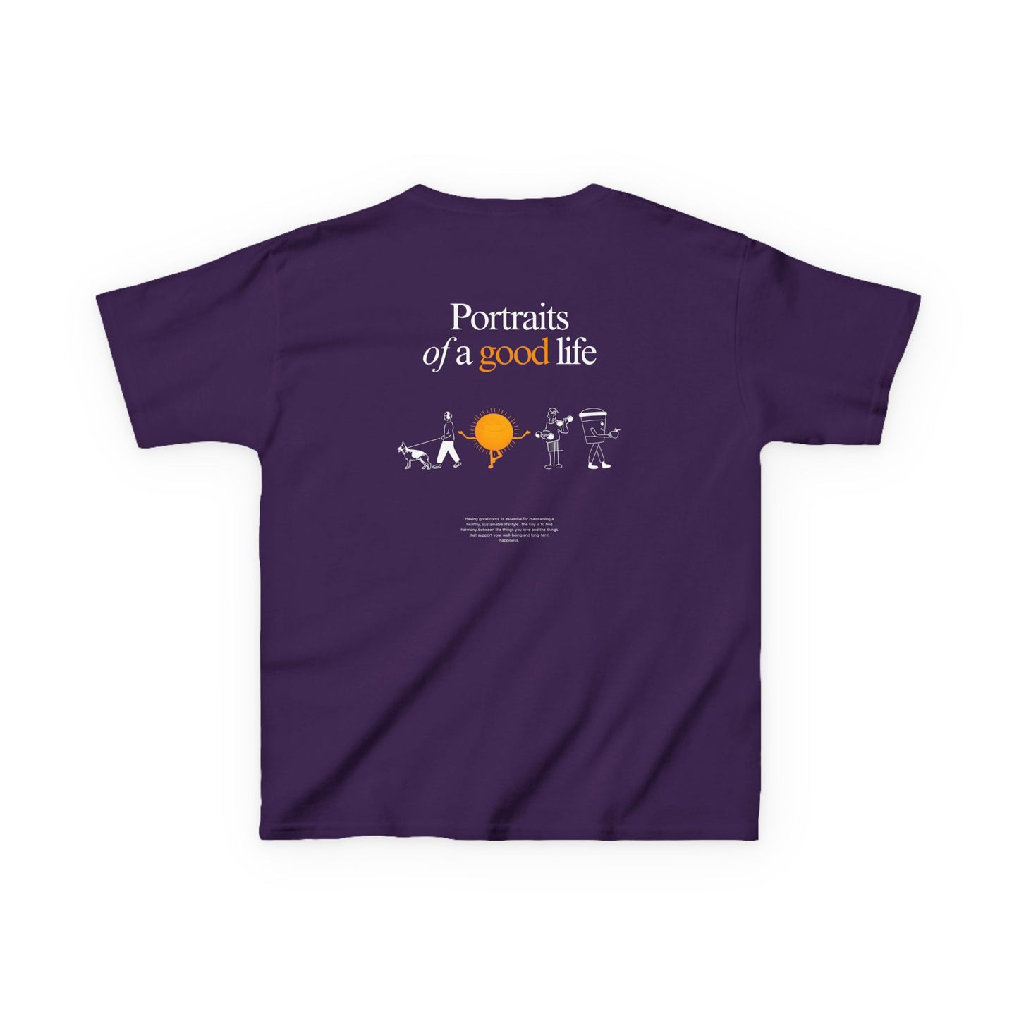 Kids "Portraits of a Good Life" Tee, Unisex Cotton Tee, Casual Everyday Wear