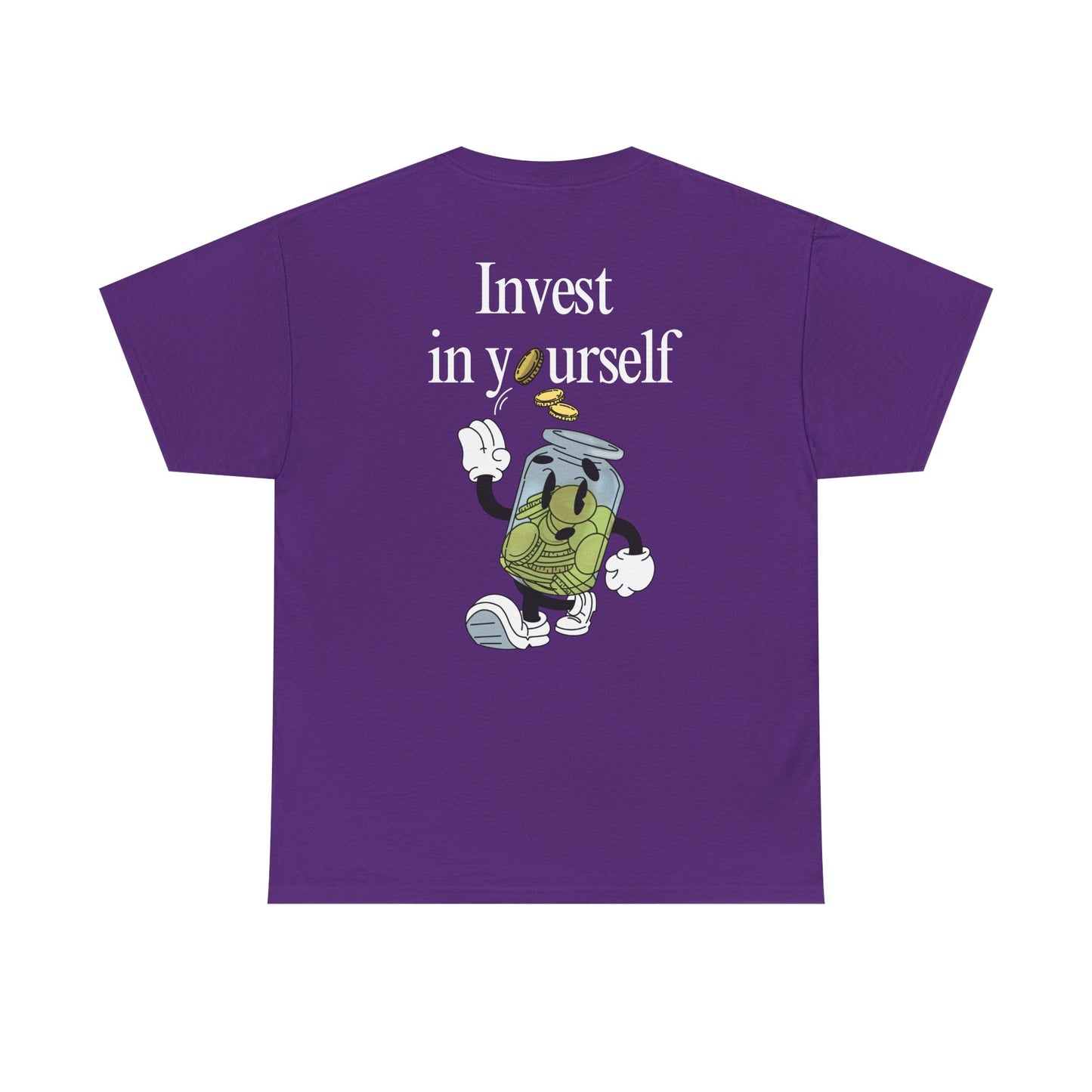 "Invest in Yourself" Tee, Unisex Cotton Tee, Casual Everyday Wear