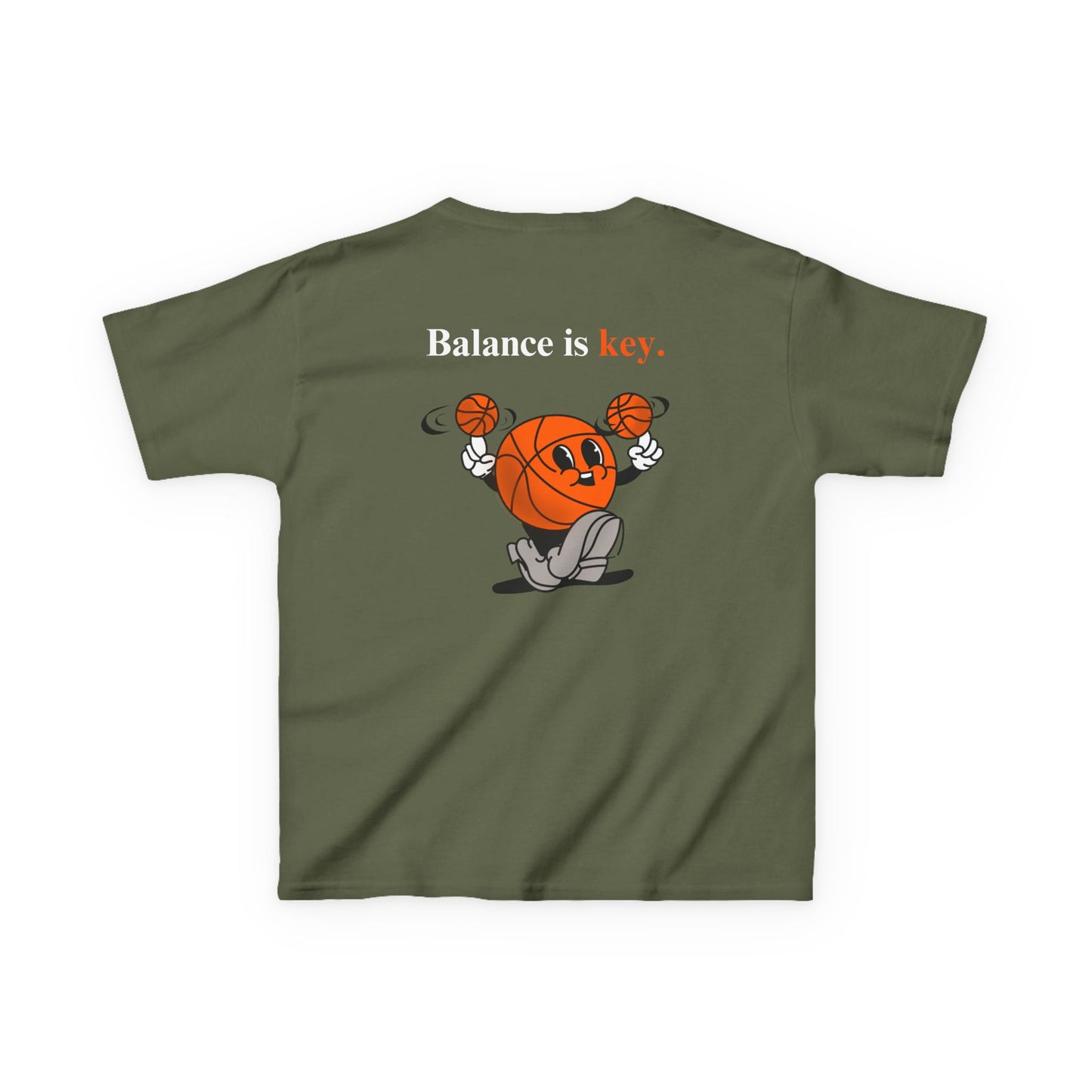 Kids "Balance is Key" Tee, Unisex Cotton Tee, Casual Everyday Wear