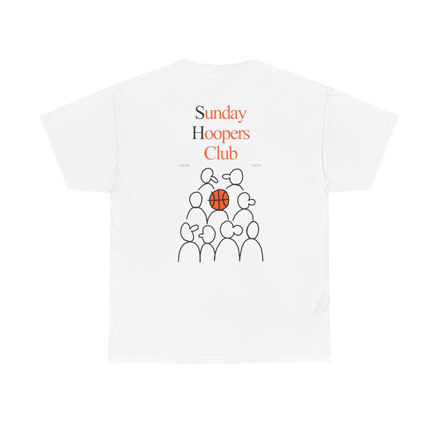 "Sunday Hoopers Club" Tee, Unisex Cotton Tee, Casual Everyday Wear