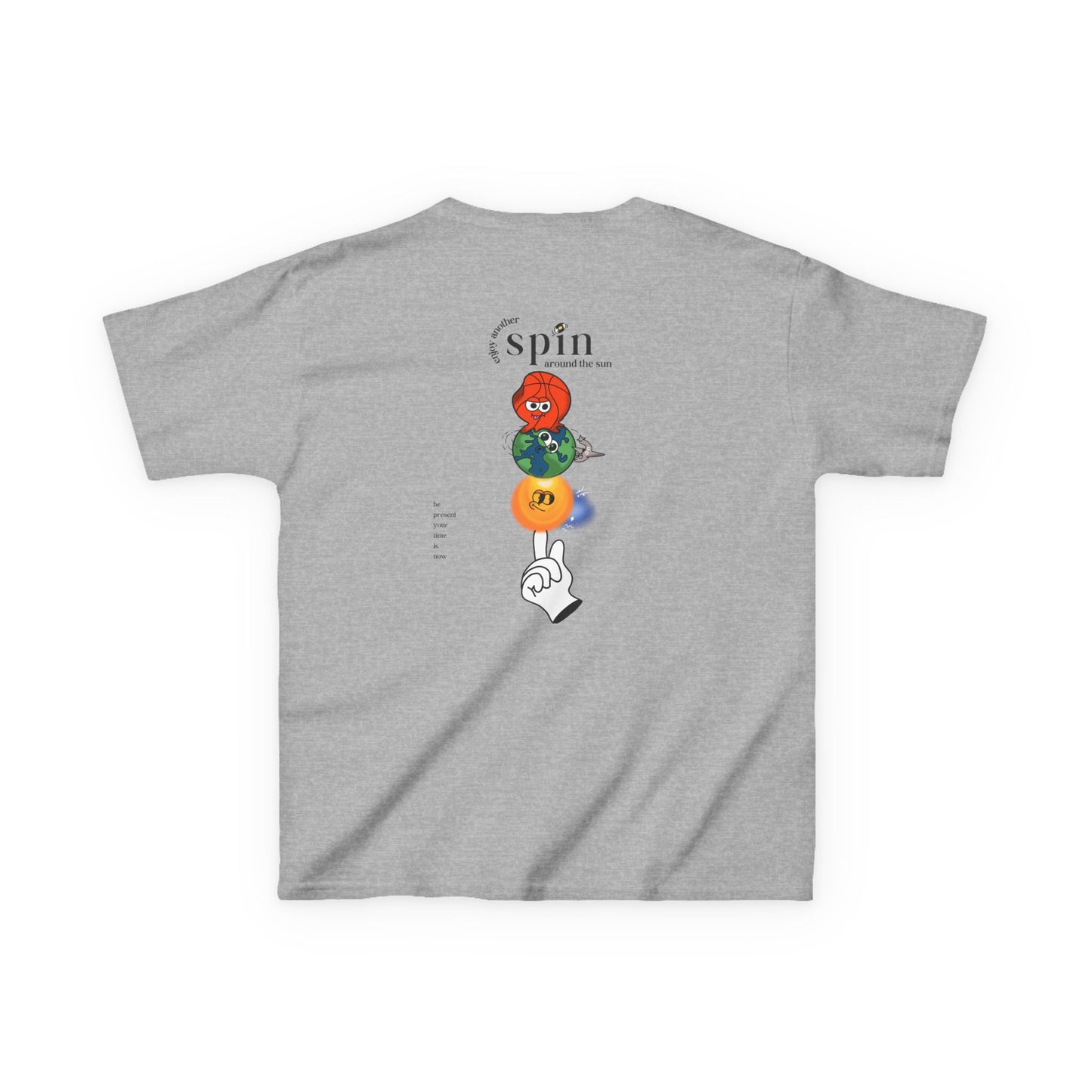 Kids "Be Present" Tee, Unisex Cotton Tee, Casual Everyday Wear