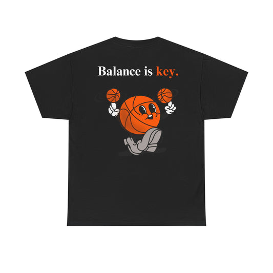 "Balance is Key" Tee, Unisex Cotton Tee, Casual Everyday Wear