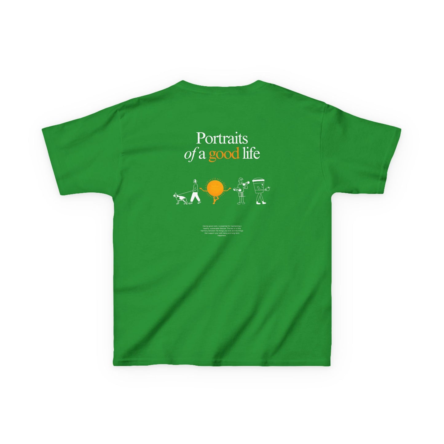 Kids "Portraits of a Good Life" Tee, Unisex Cotton Tee, Casual Everyday Wear