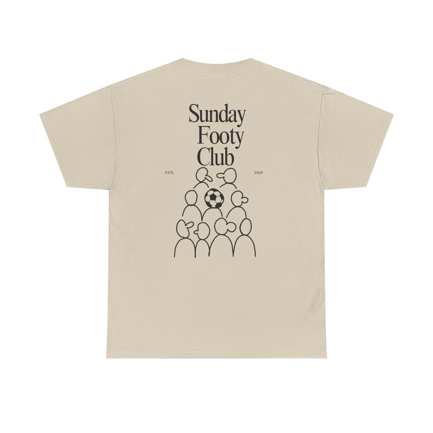 Sunday Footy Club Tee, Unisex Cotton Tee, Casual Everyday Wear