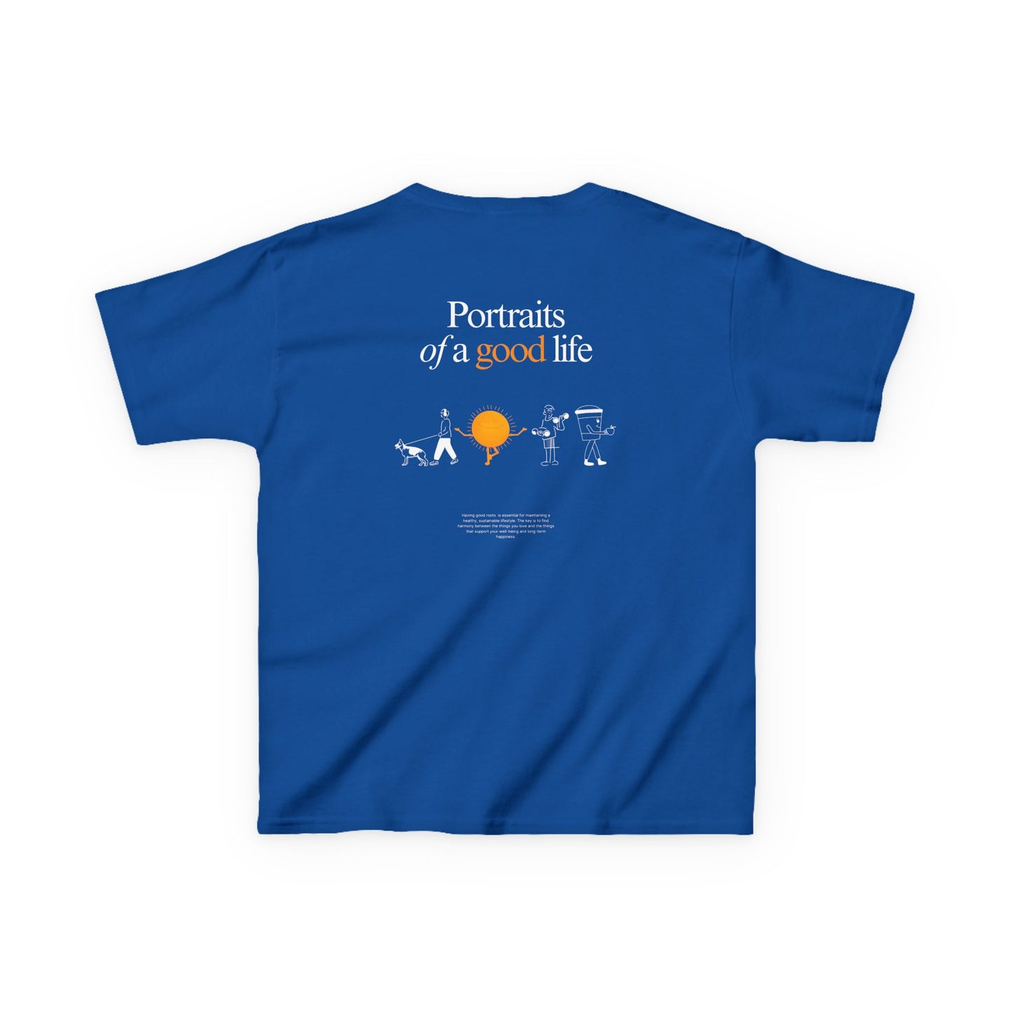 Kids "Portraits of a Good Life" Tee, Unisex Cotton Tee, Casual Everyday Wear