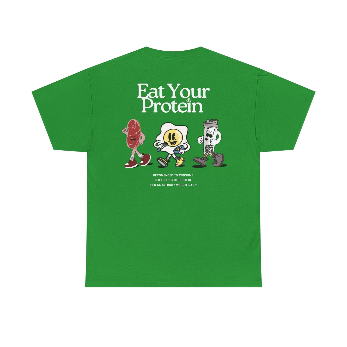"Eat Your Protein" Tee, Unisex Cotton Tee, Casual Everyday Wear