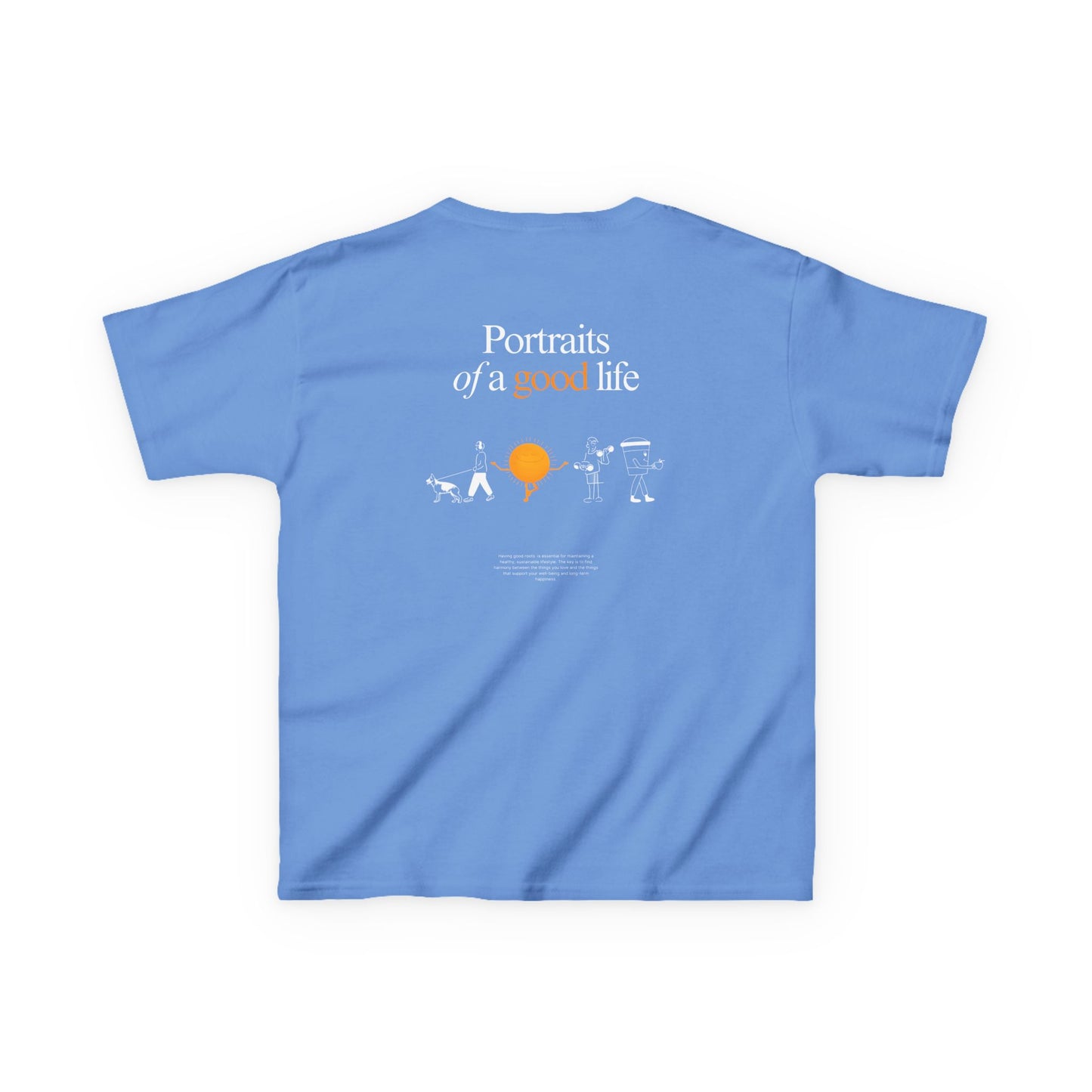 Kids "Portraits of a Good Life" Tee, Unisex Cotton Tee, Casual Everyday Wear
