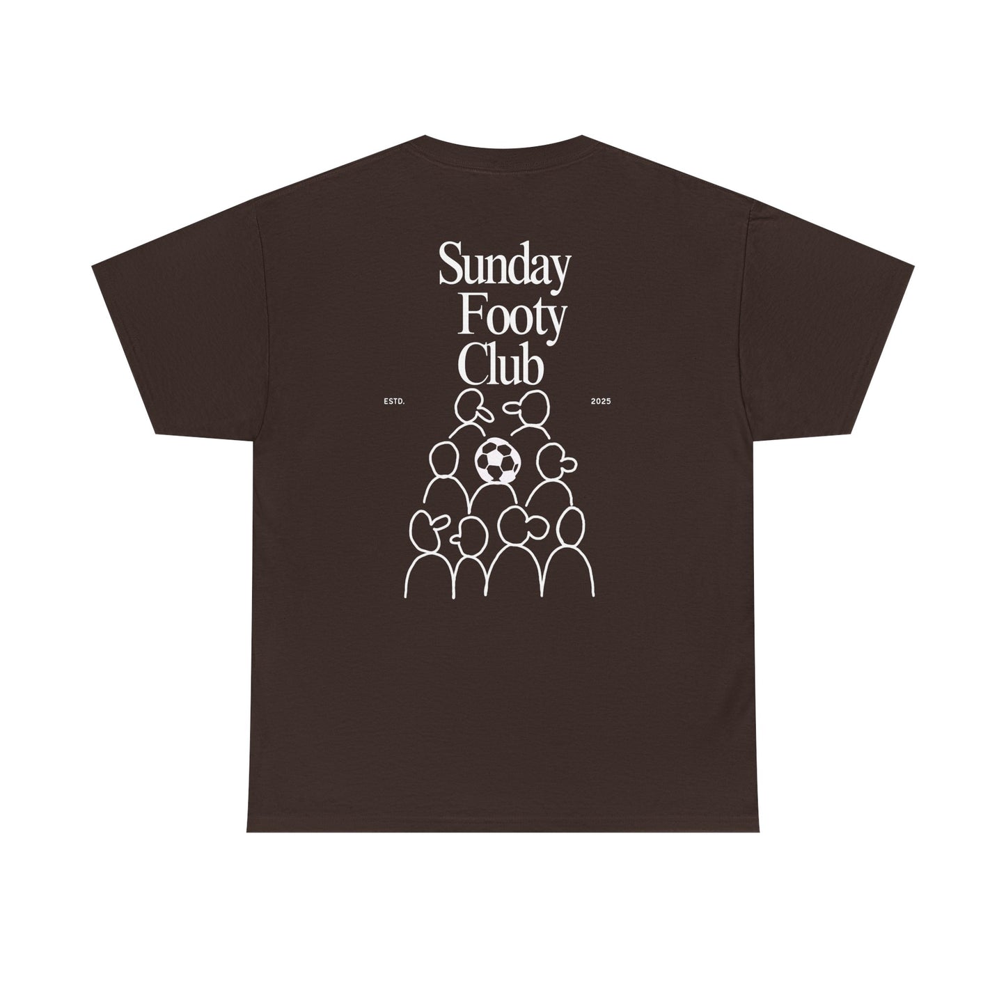 Sunday Footy Club Tee, Unisex Cotton Tee, Casual Everyday Wear