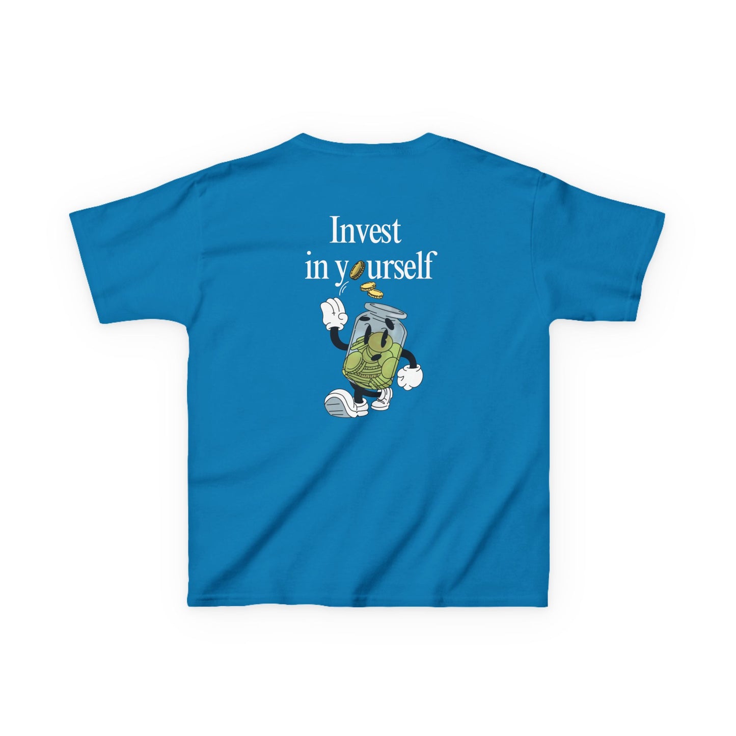 Kids "Invest in Yourself" Tee, Unisex Cotton Tee, Casual Everyday Wear