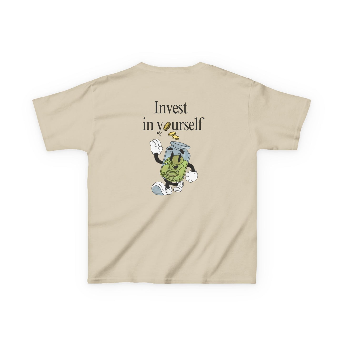 Kids "Invest in Yourself" Tee, Unisex Cotton Tee, Casual Everyday Wear