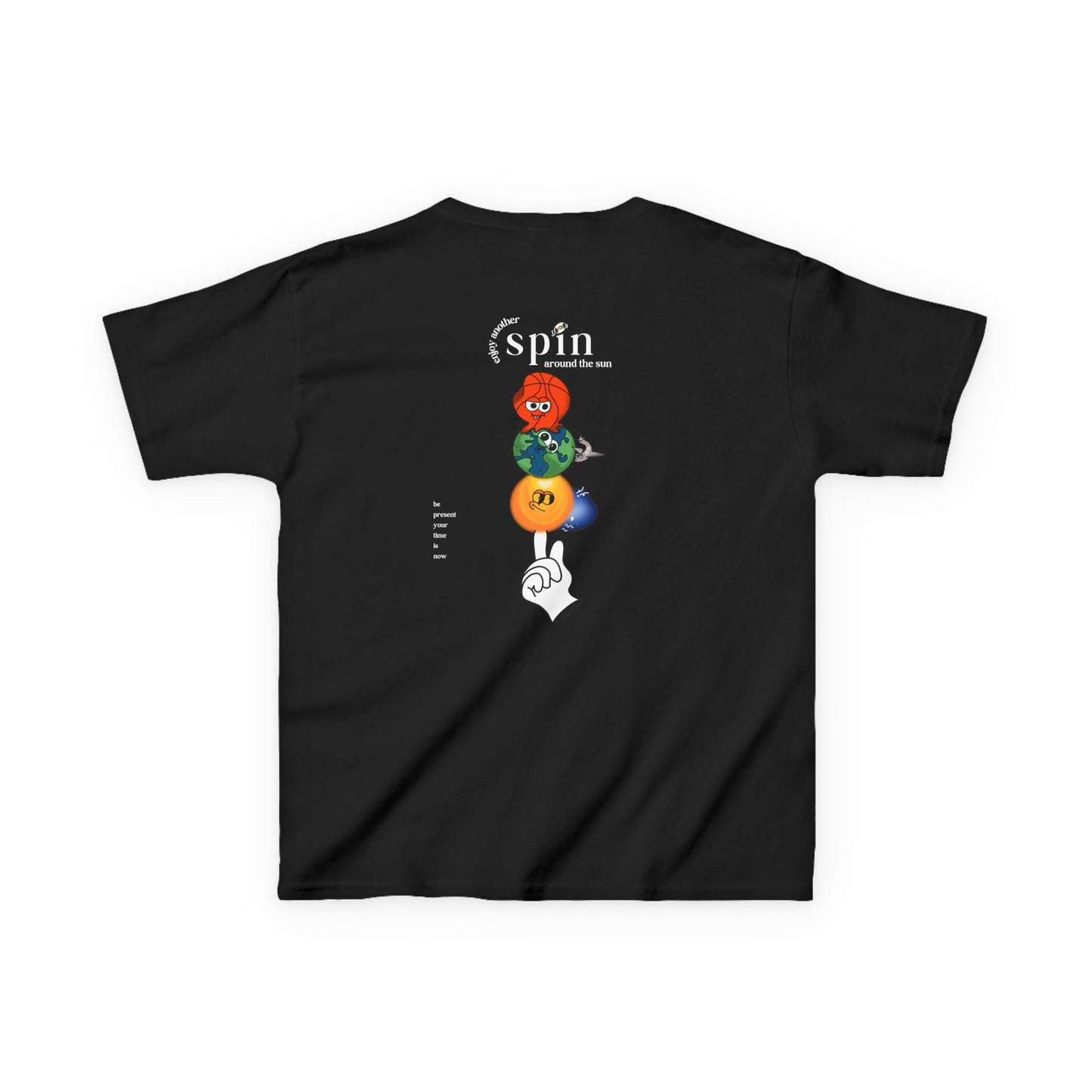 Kids "Be Present" Tee, Unisex Cotton Tee, Casual Everyday Wear
