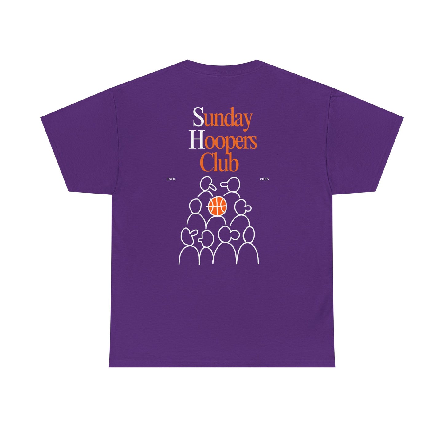 "Sunday Hoopers Club" Tee, Unisex Cotton Tee, Casual Everyday Wear