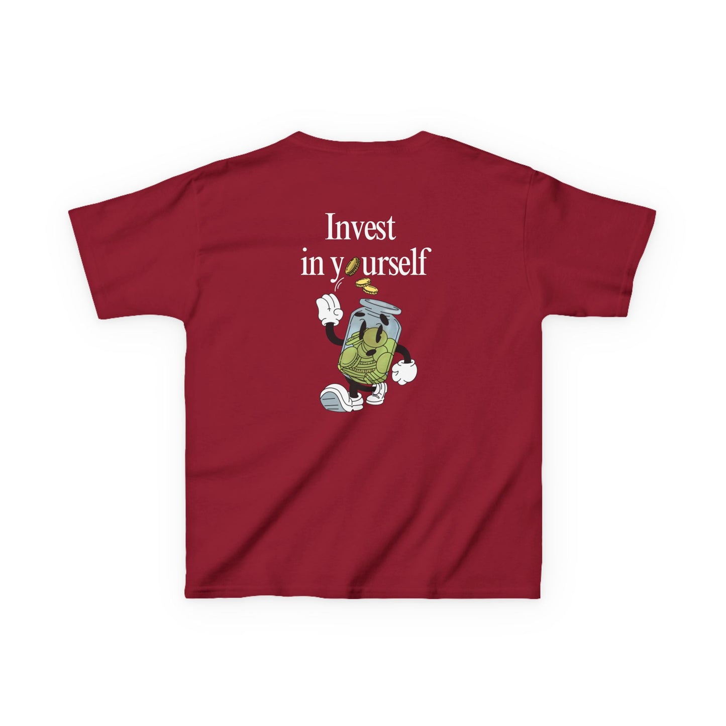 Kids "Invest in Yourself" Tee, Unisex Cotton Tee, Casual Everyday Wear