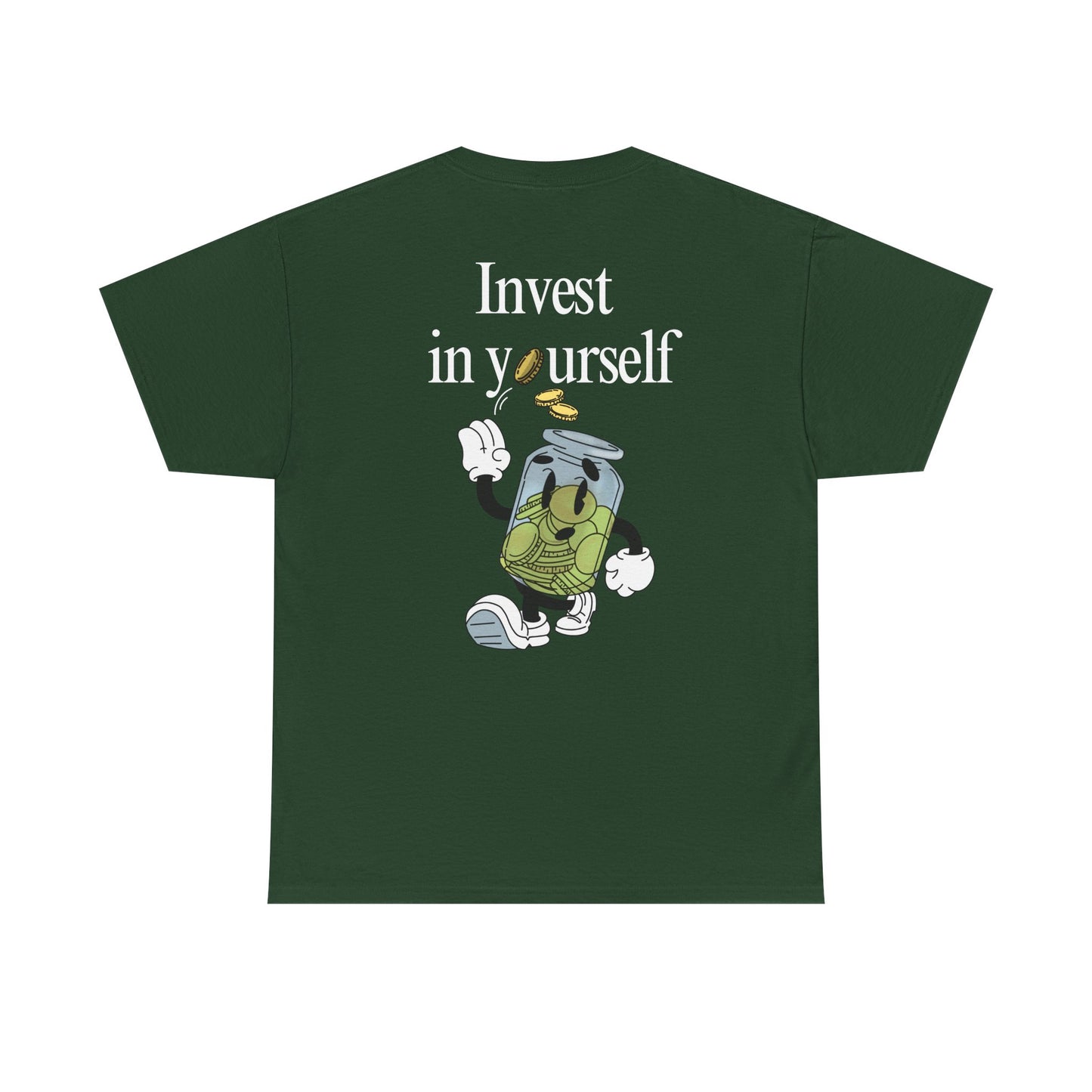 "Invest in Yourself" Tee, Unisex Cotton Tee, Casual Everyday Wear