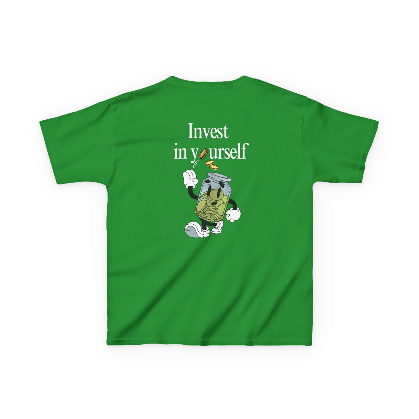 Kids "Invest in Yourself" Tee, Unisex Cotton Tee, Casual Everyday Wear