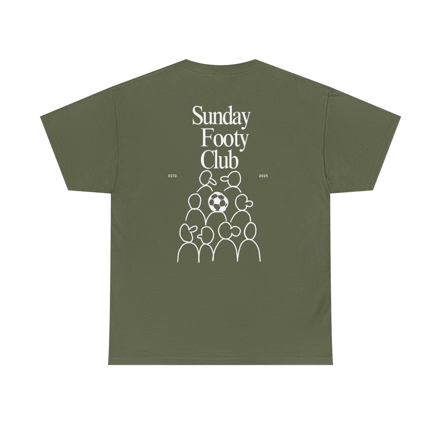 Sunday Footy Club Tee, Unisex Cotton Tee, Casual Everyday Wear
