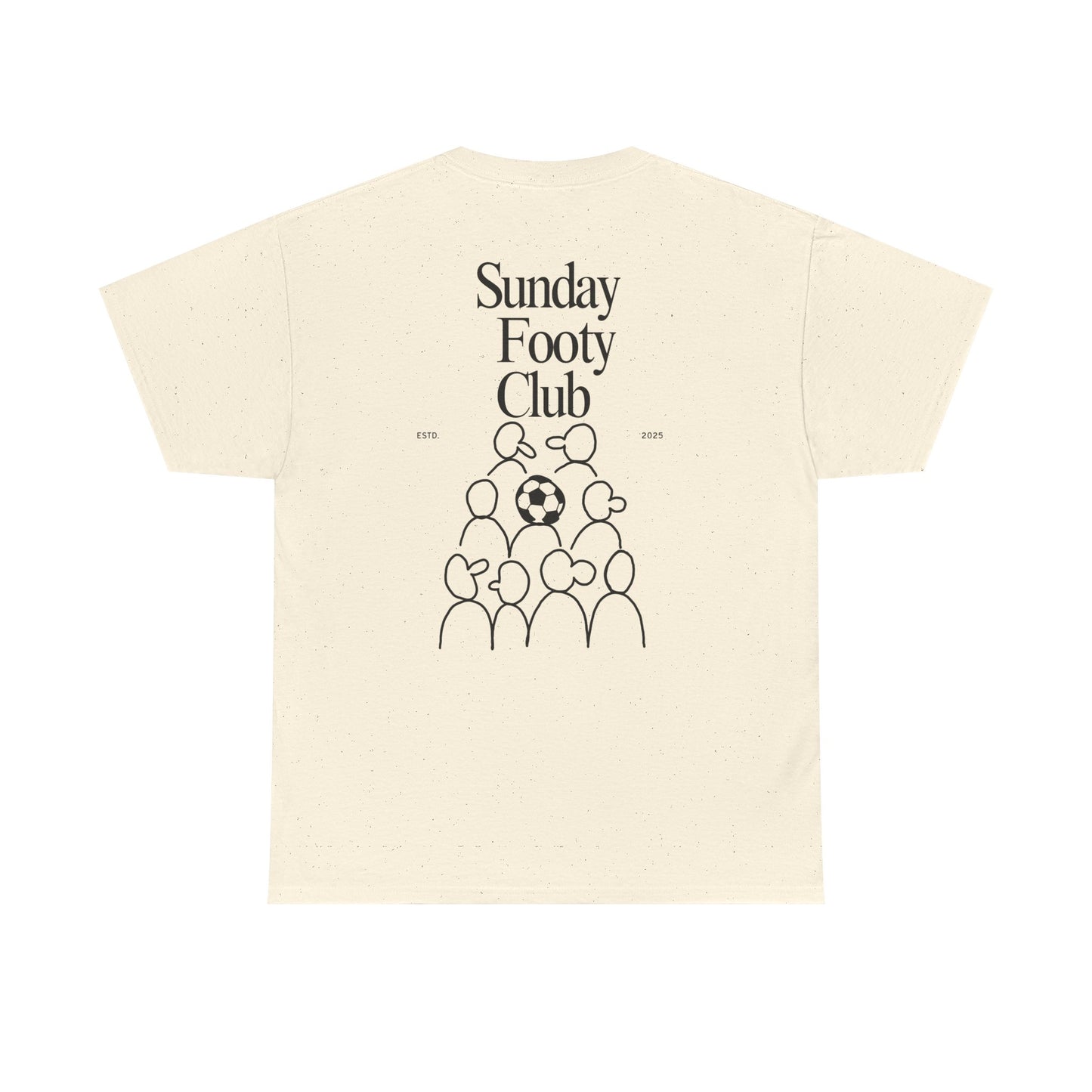 Sunday Footy Club Tee, Unisex Cotton Tee, Casual Everyday Wear